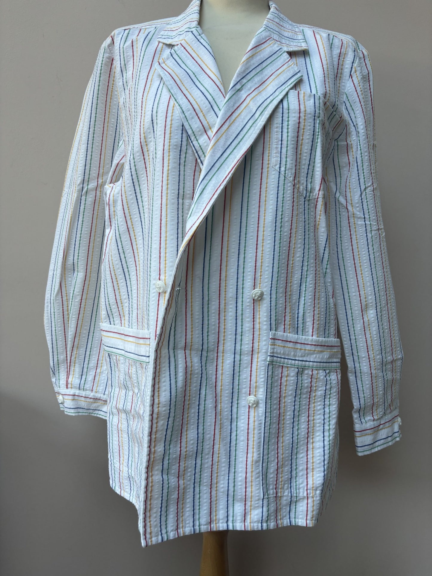 Vintage striped shirt blazer size 10/12