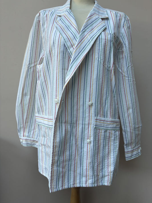 Vintage striped shirt blazer size 10/12