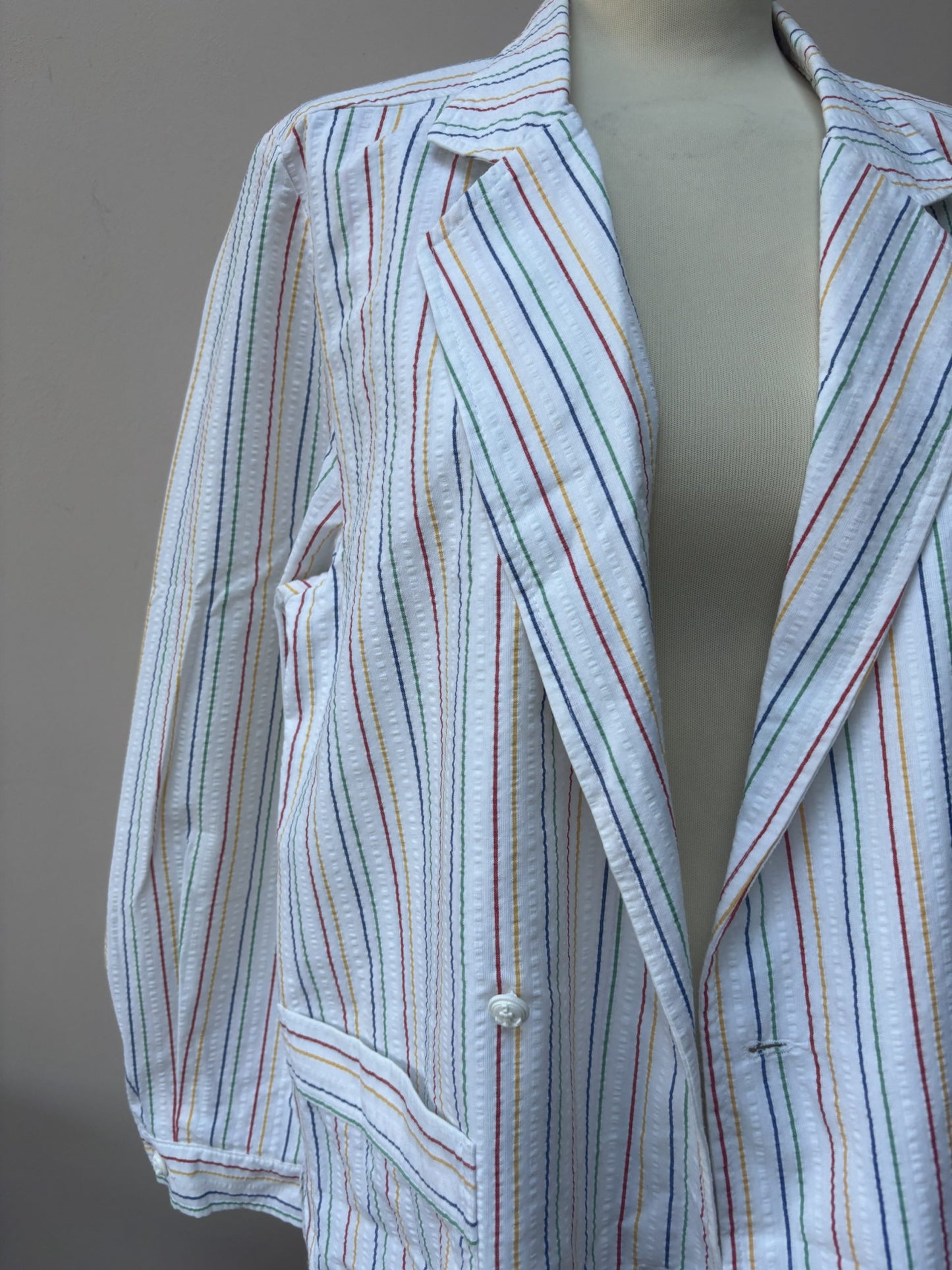 Vintage striped shirt blazer size 10/12