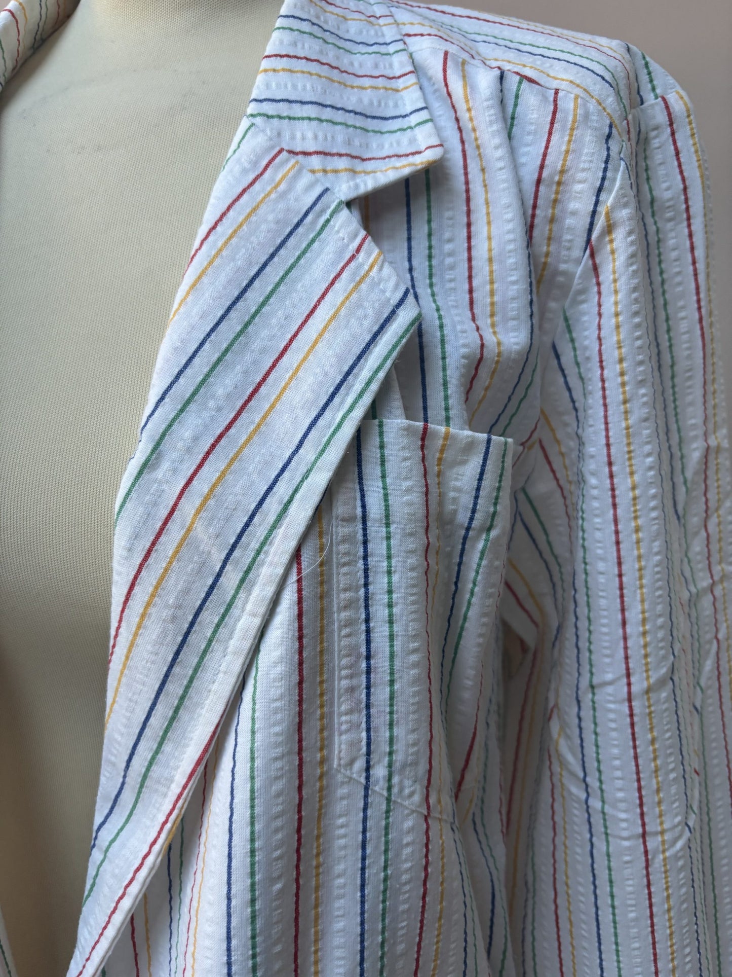 Vintage striped shirt blazer size 10/12