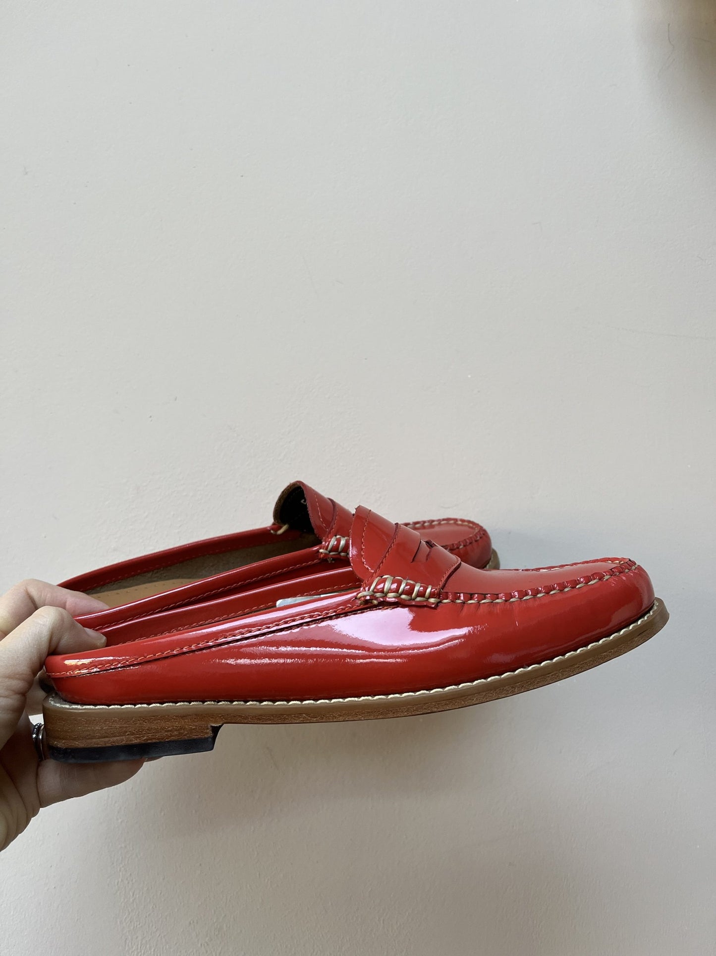 Weejuns red loafers size UK5
