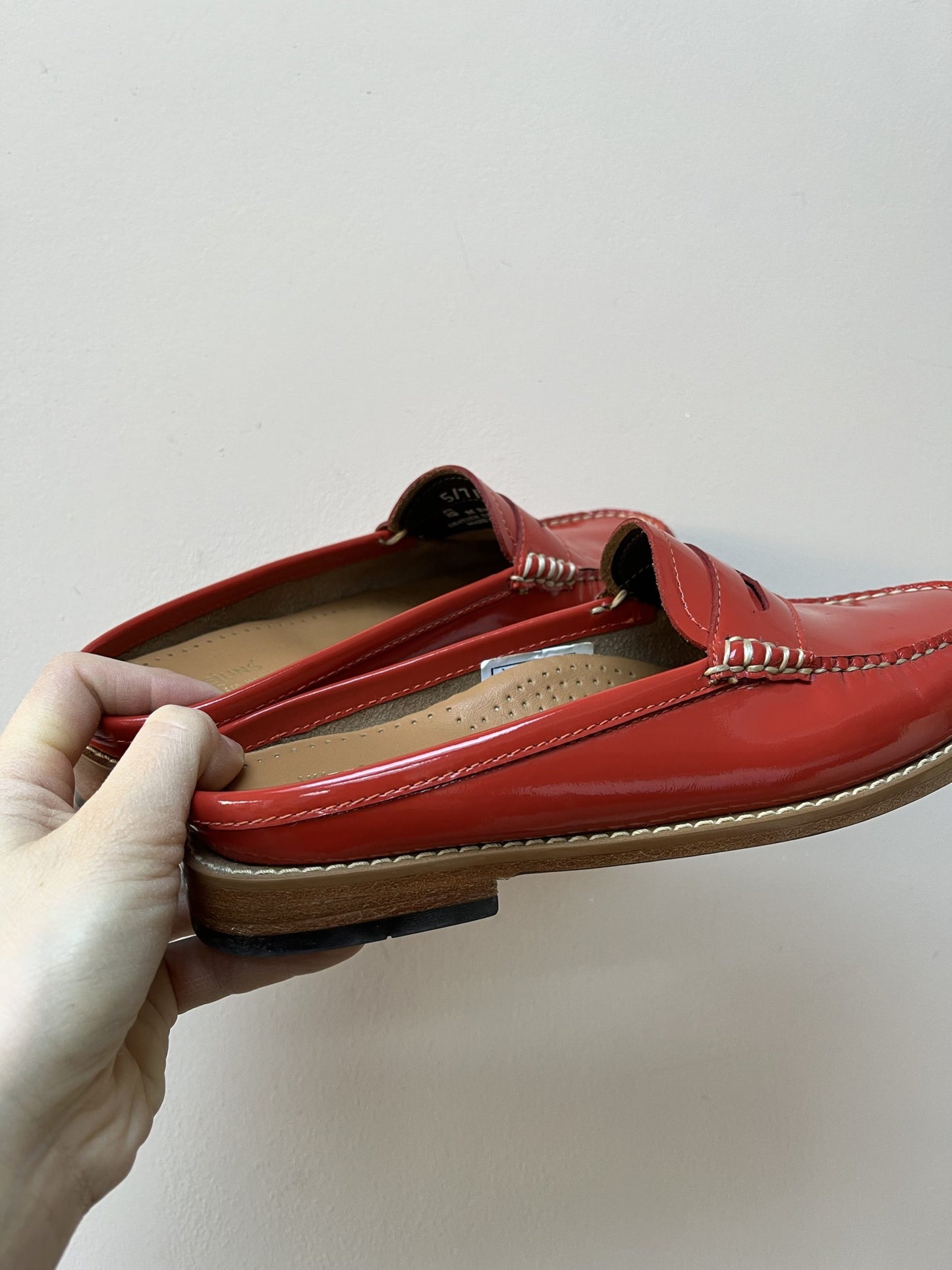 Weejuns red loafers size UK5
