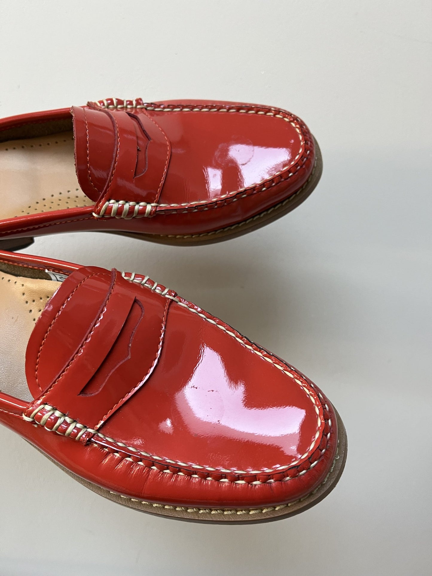Weejuns red loafers size UK5