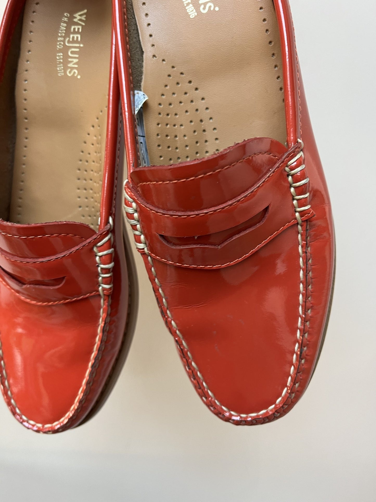 Weejuns red loafers size UK5