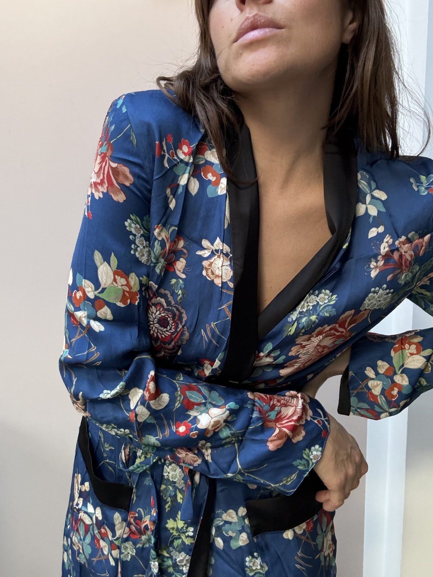 Long blue robe size Small