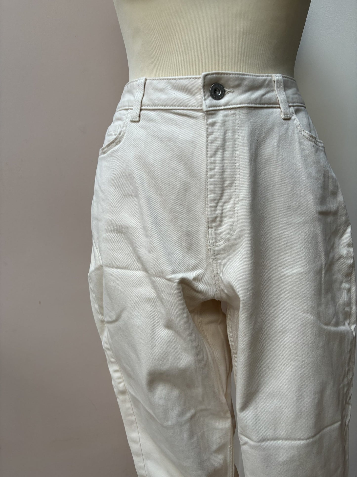 Cream jeans size 10/12