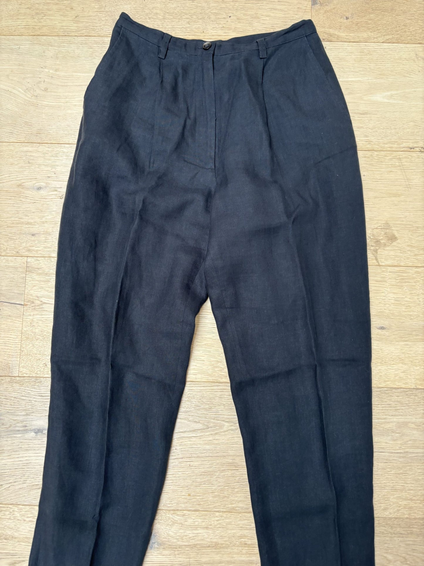 Vintage Laura Ashley linen trousers size 8/10