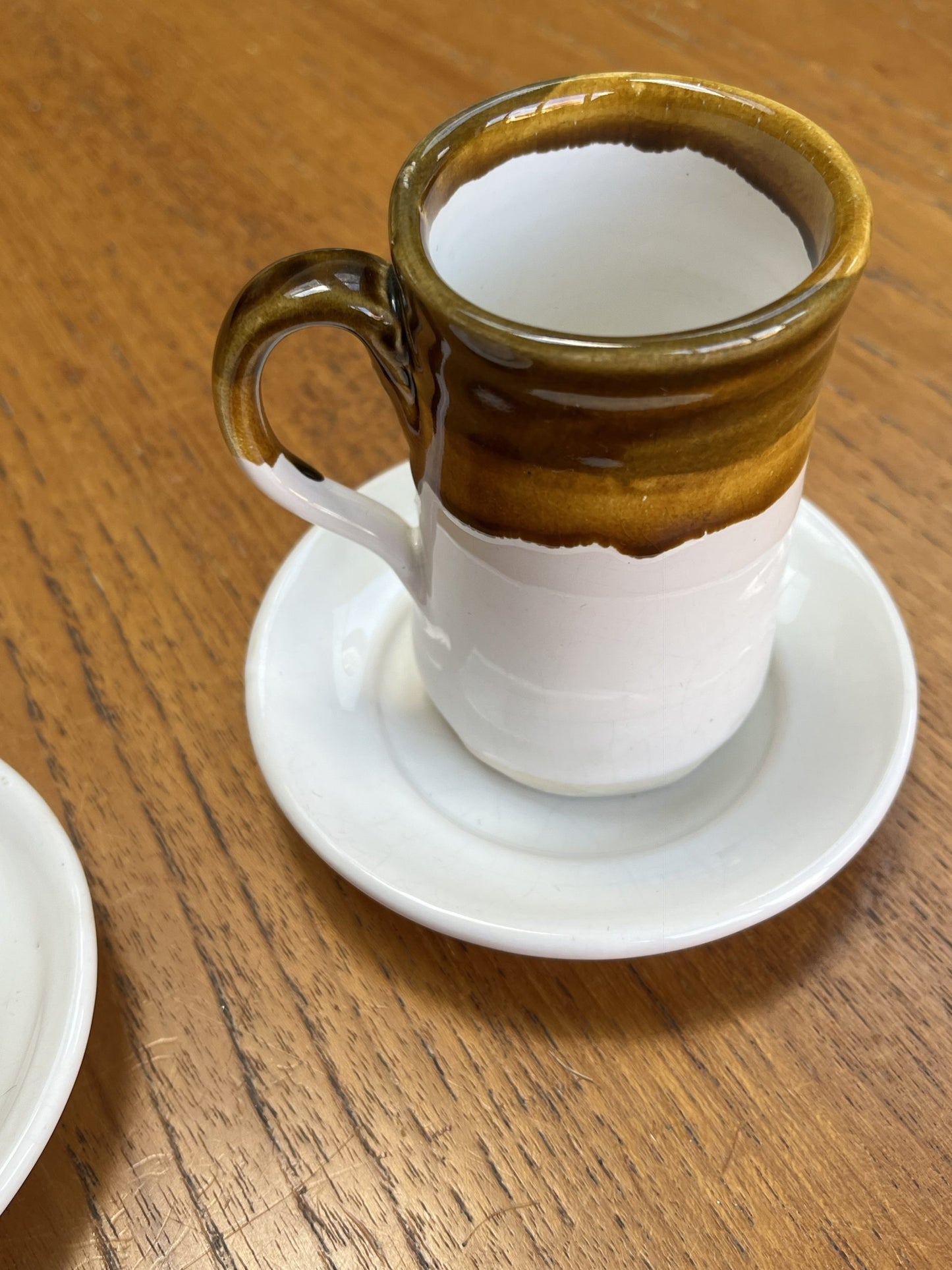 Vintage espresso cups and saucers x 2