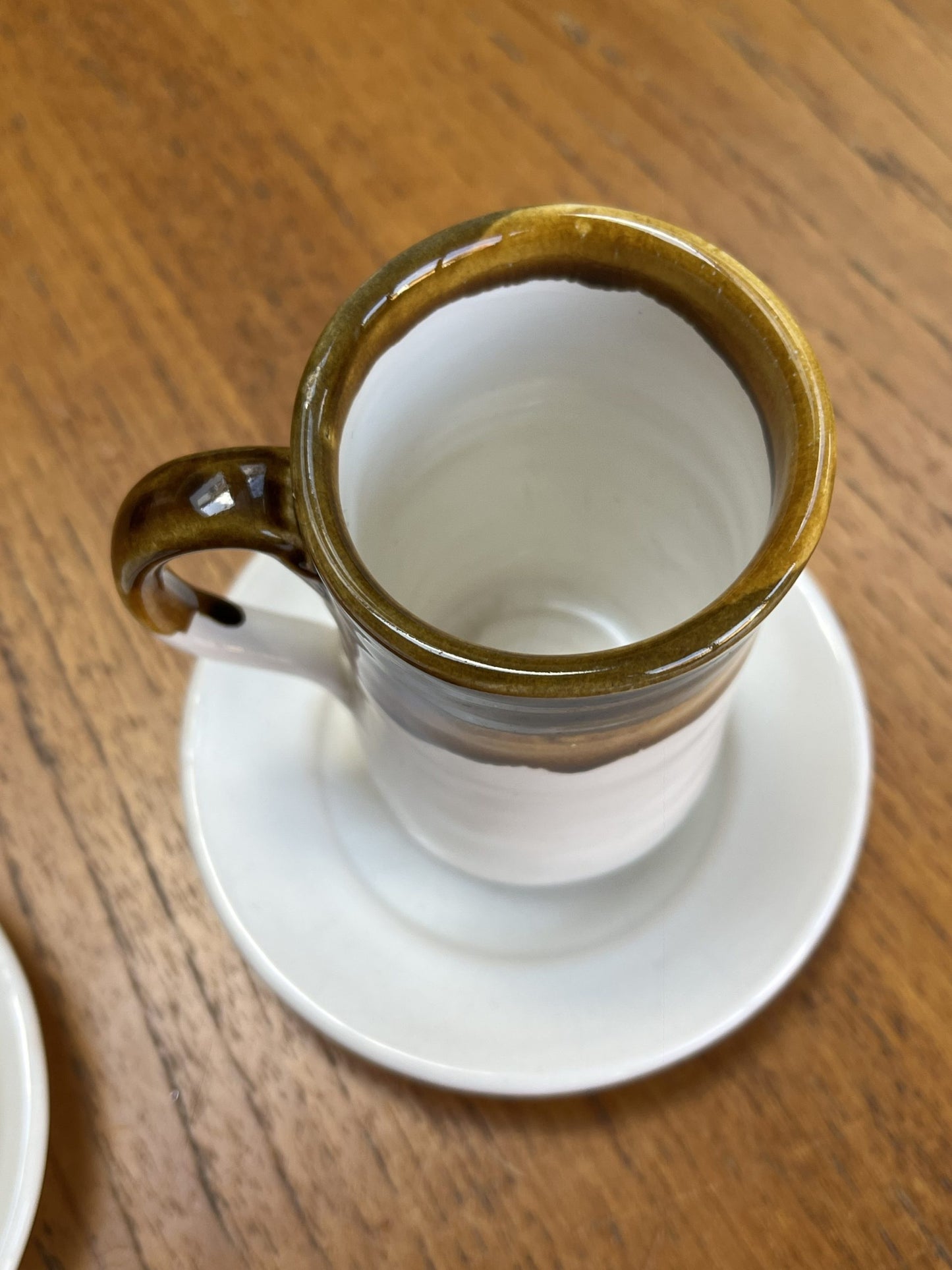 Vintage espresso cups and saucers x 2