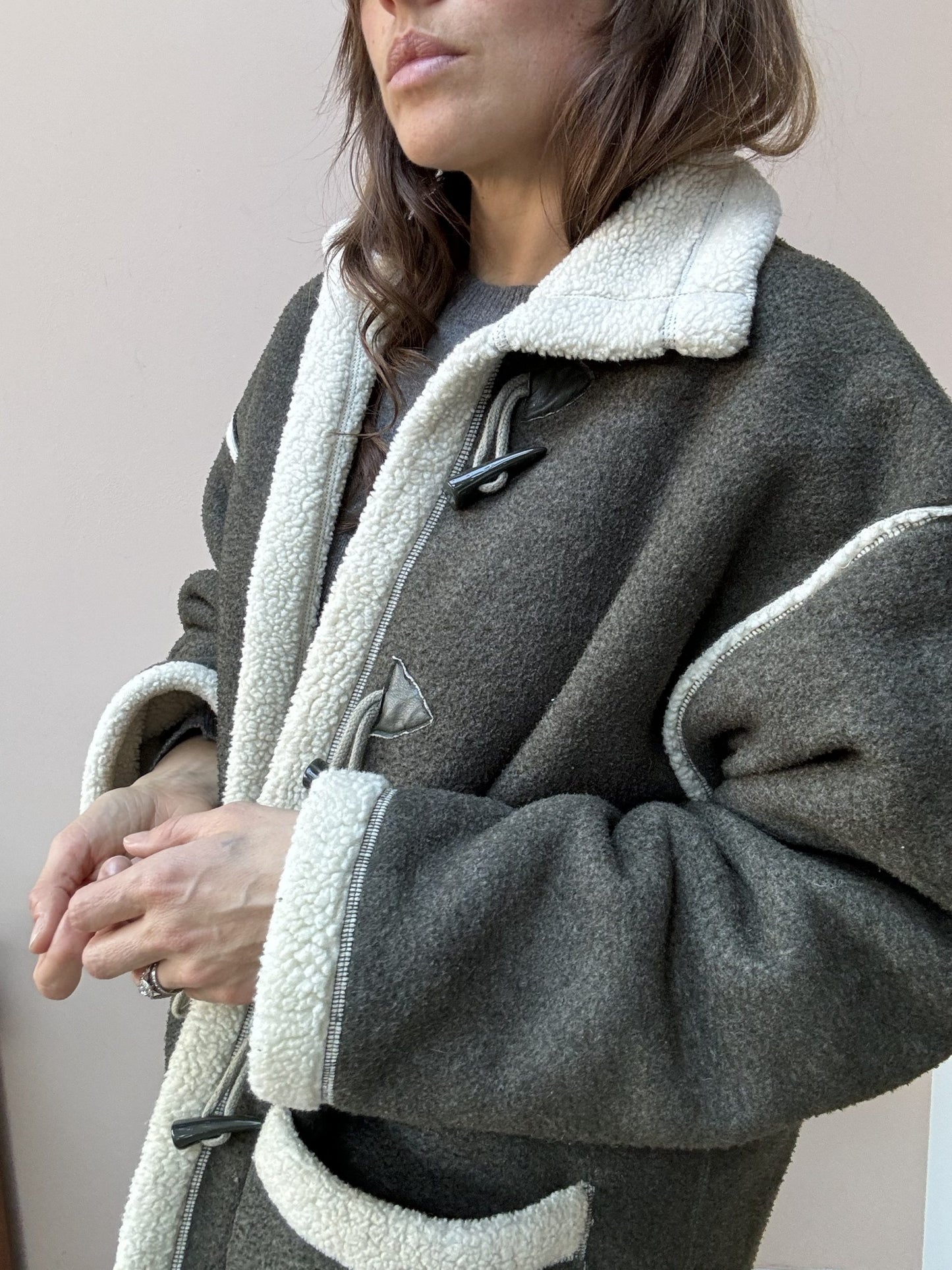 Vintage fleece coat size Small/Medium