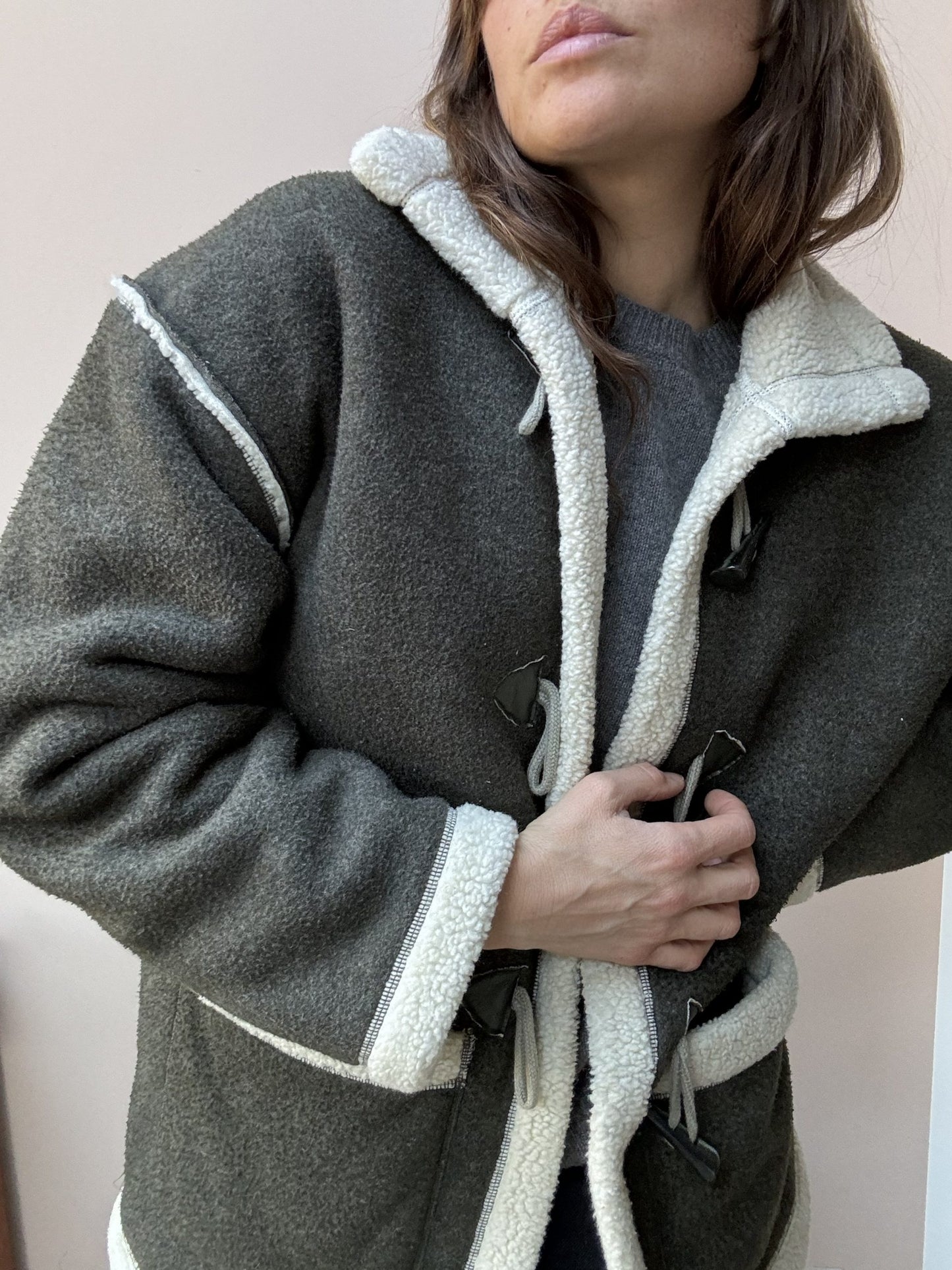 Vintage fleece coat size Small/Medium