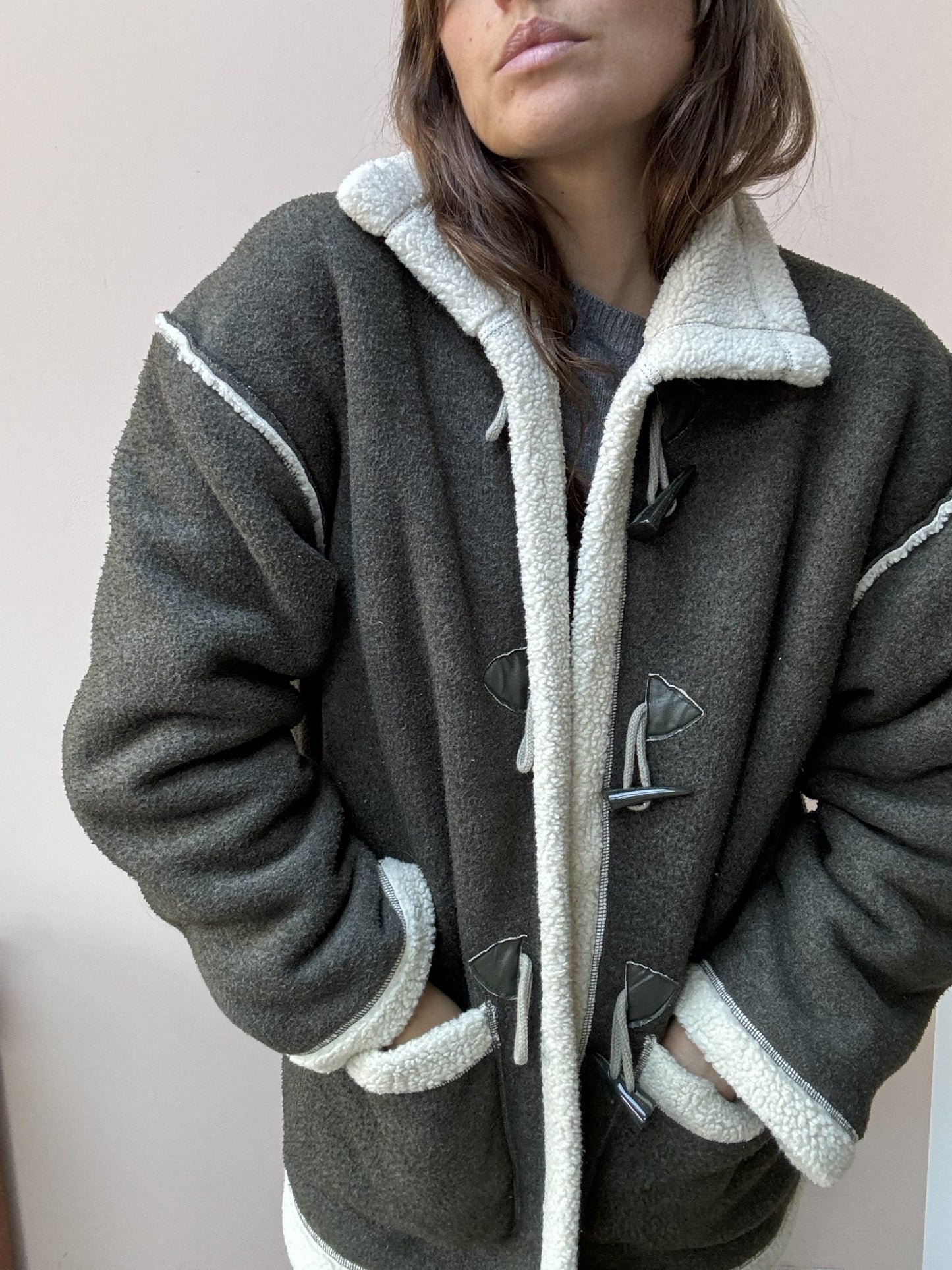 Vintage fleece coat size Small/Medium