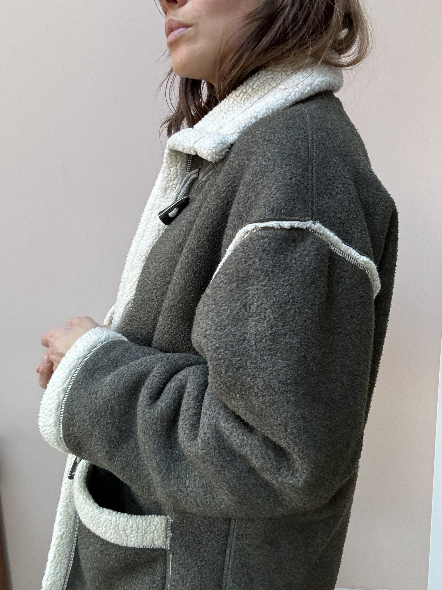 Vintage fleece coat size Small/Medium