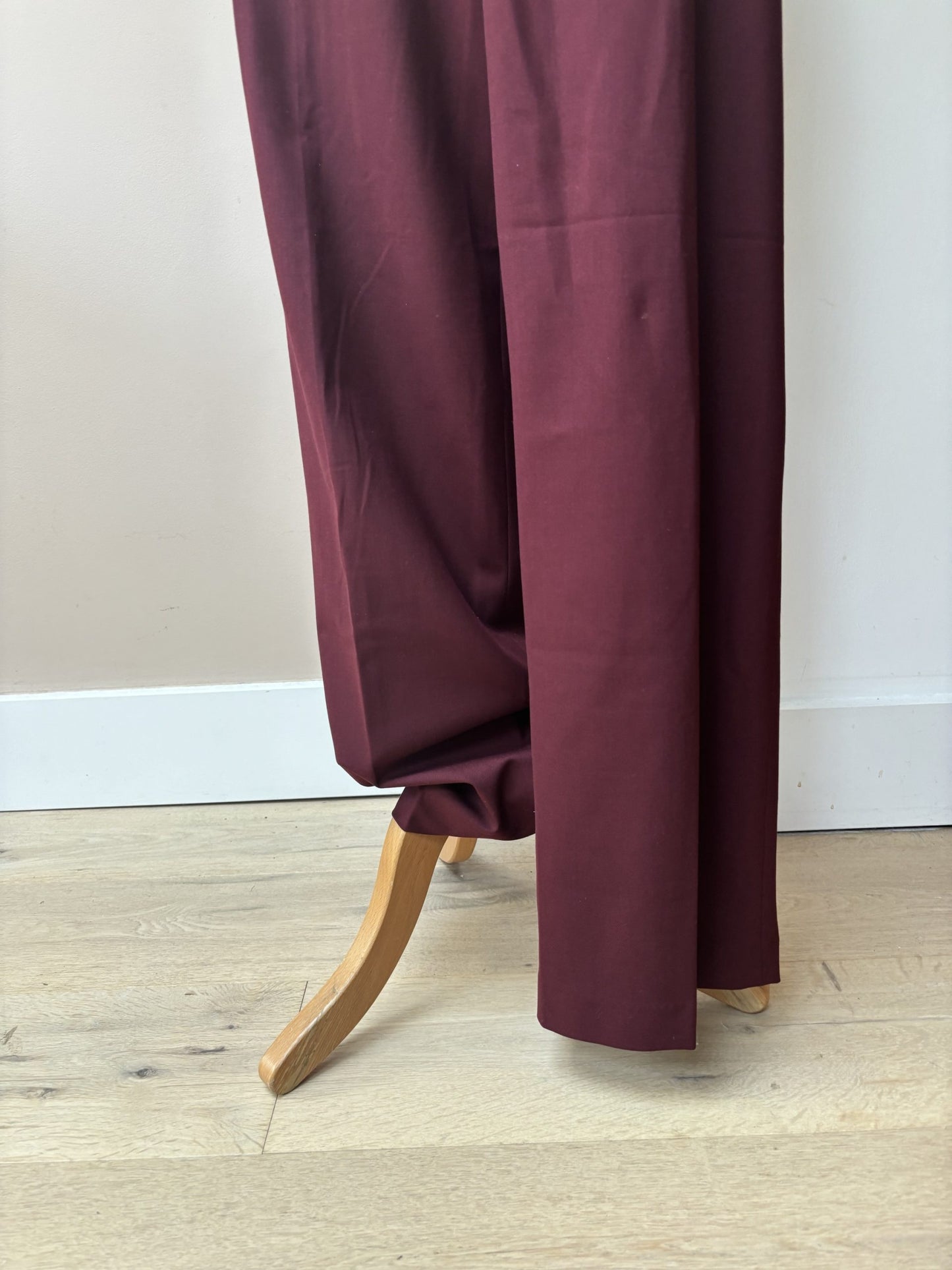 Burgundy tailored trousers size 12