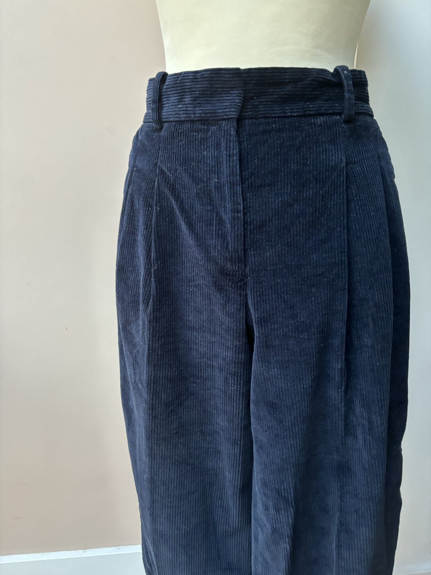 COS navy cord trousers size 10