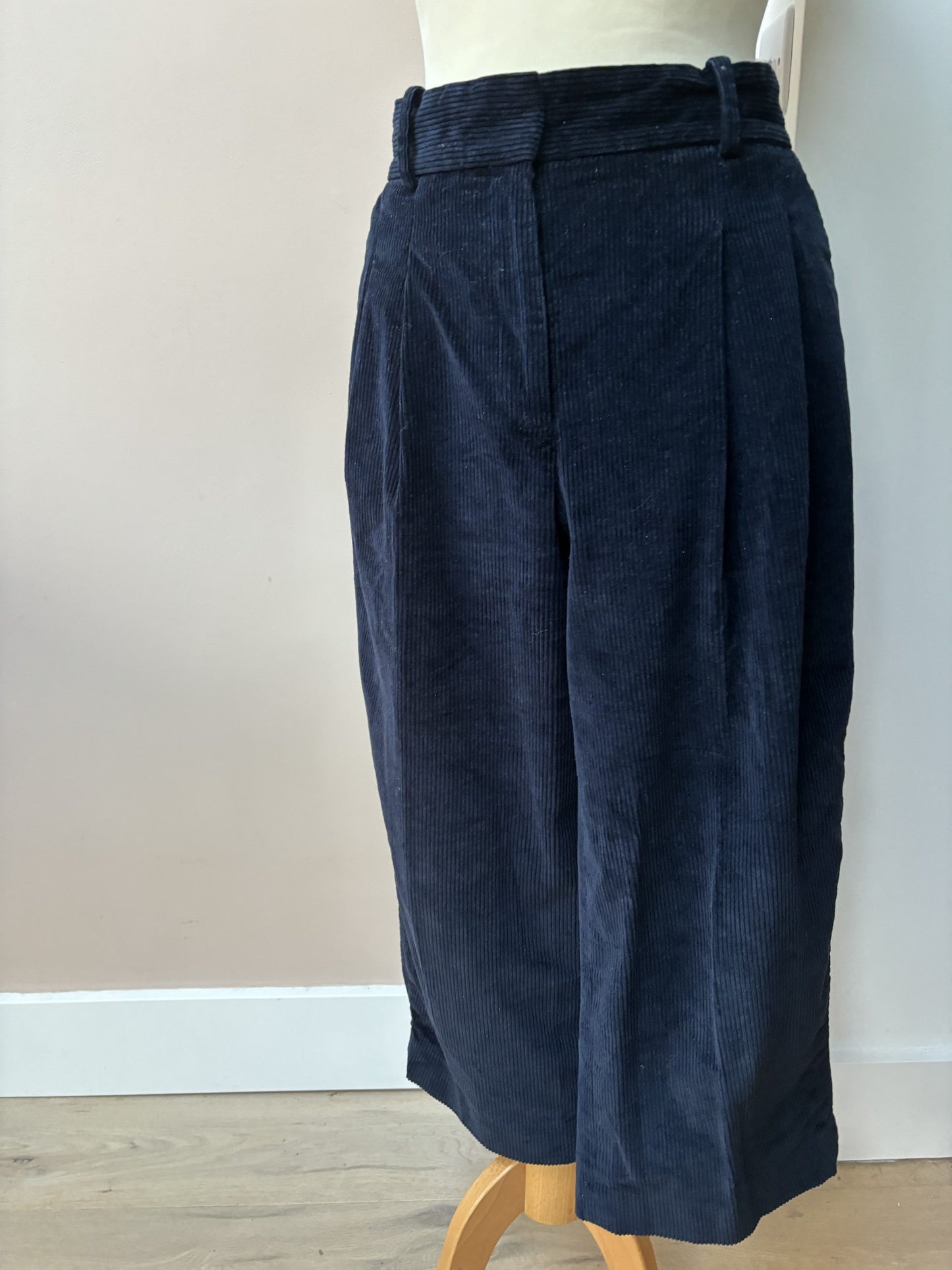 COS navy cord trousers size 10