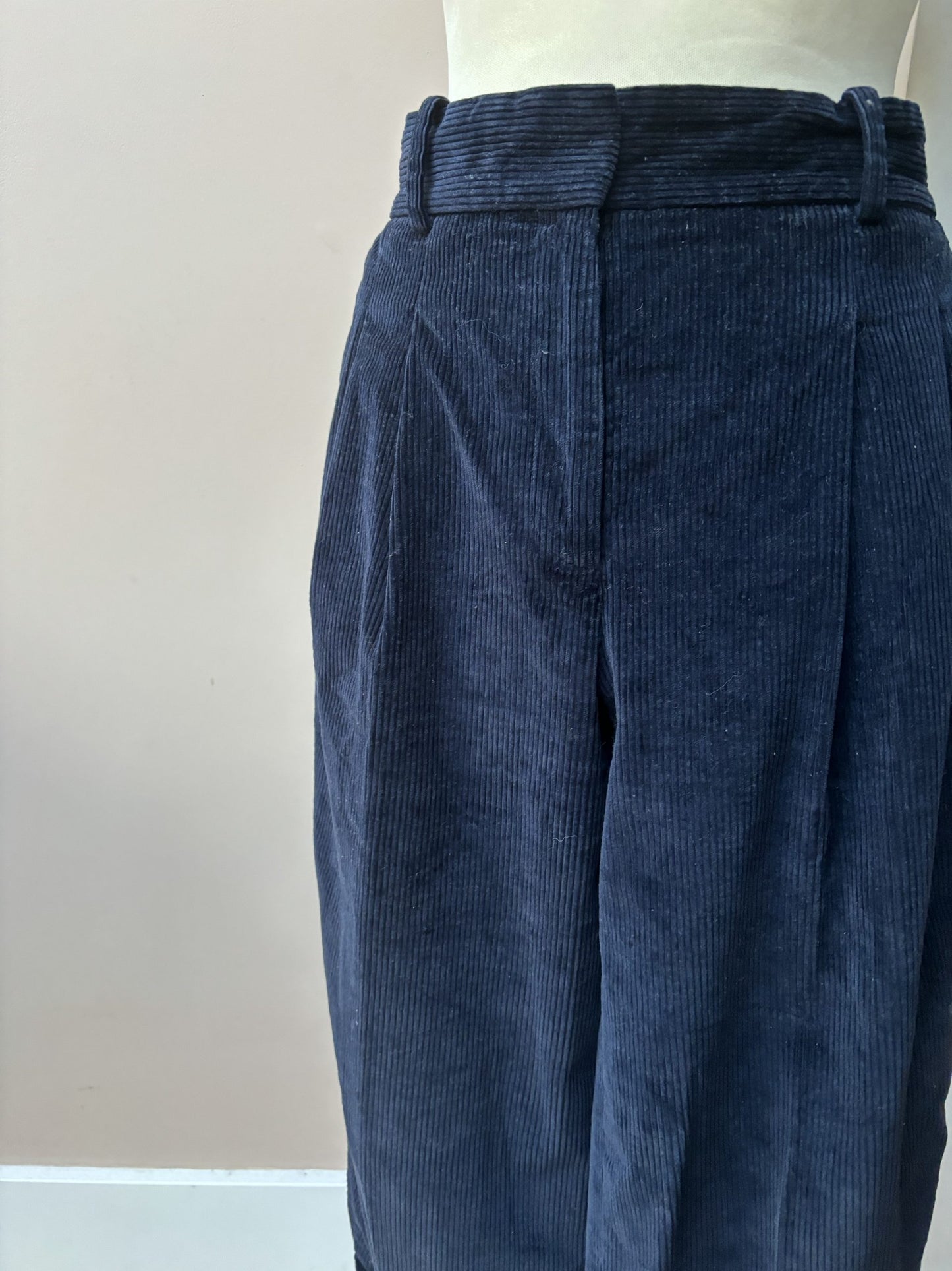 COS navy cord trousers size 10