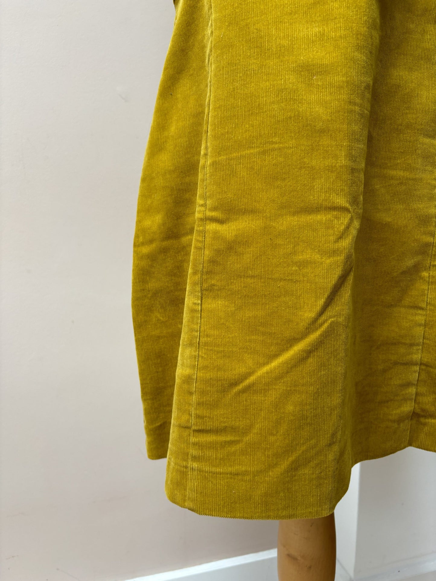Mustard cord dress size 14