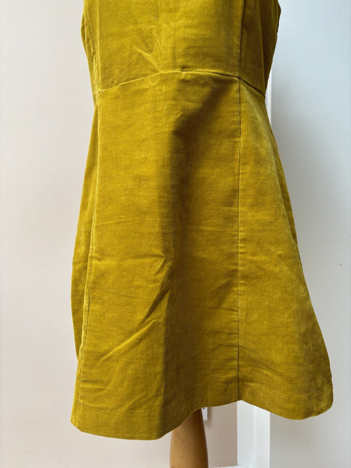 Mustard cord dress size 14