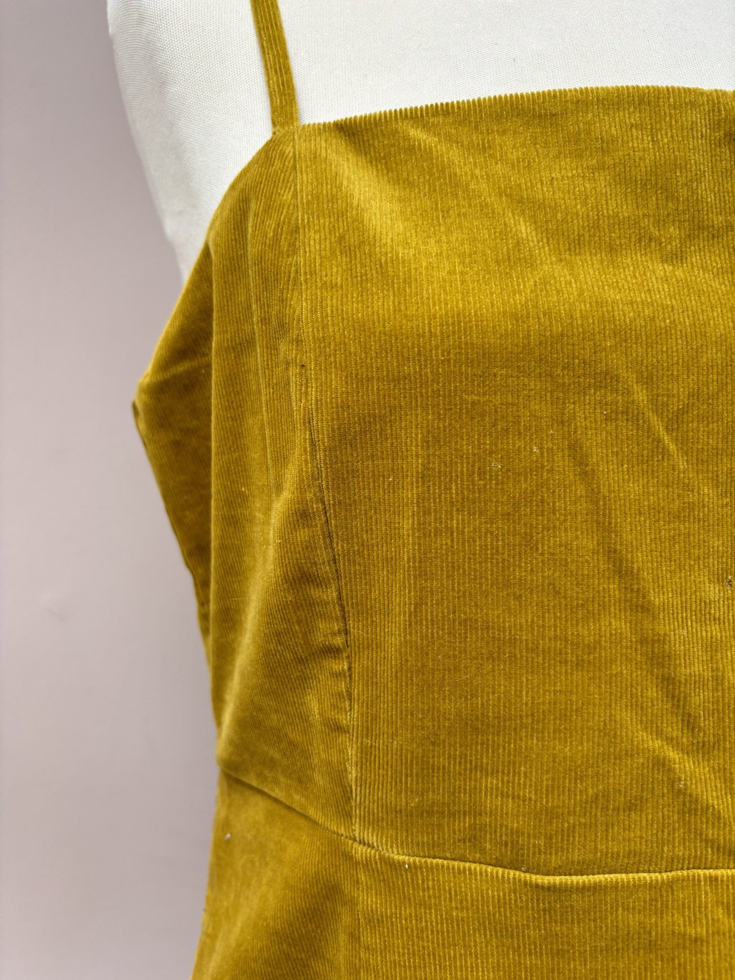 Mustard cord dress size 14