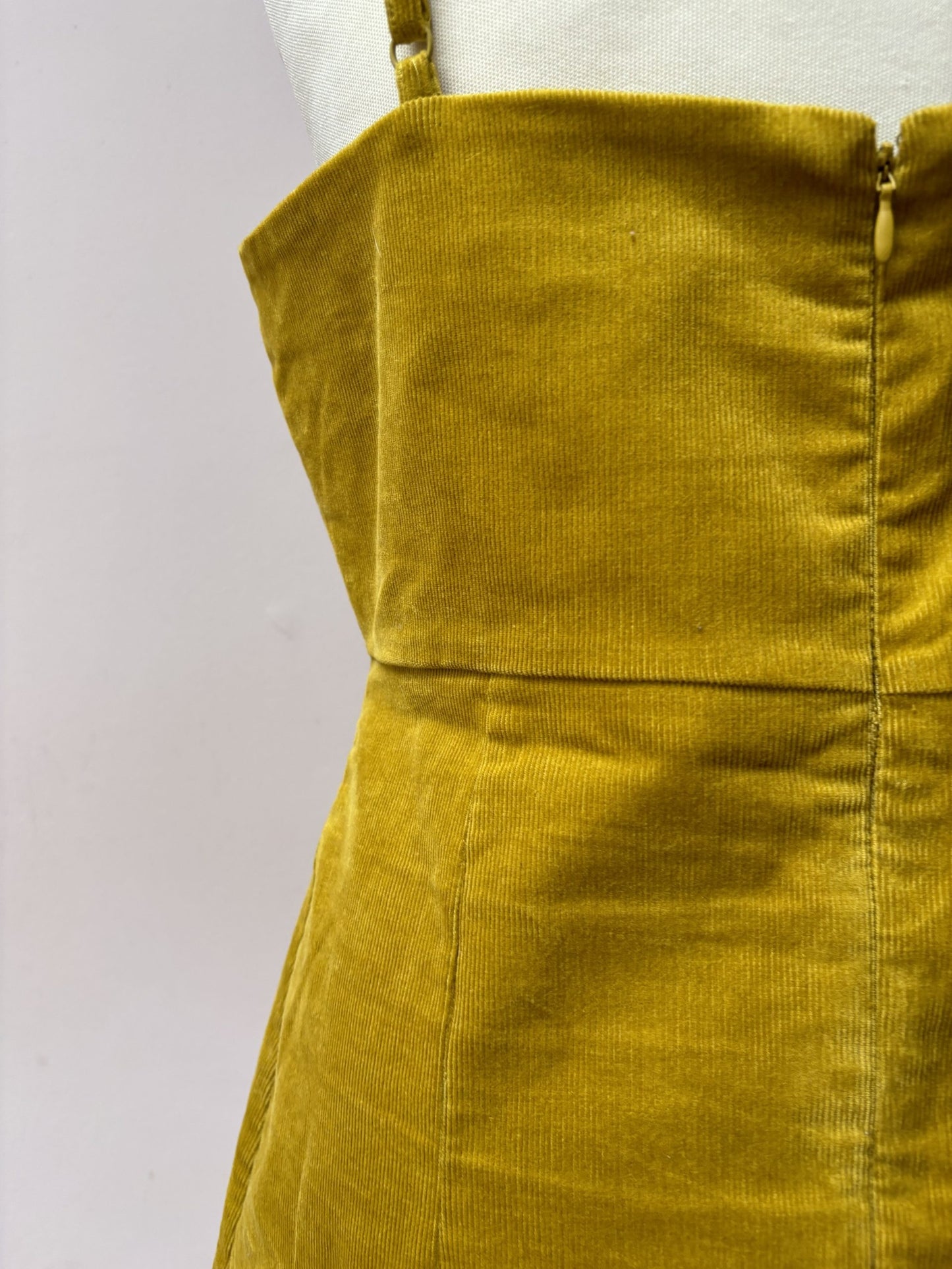 Mustard cord dress size 14
