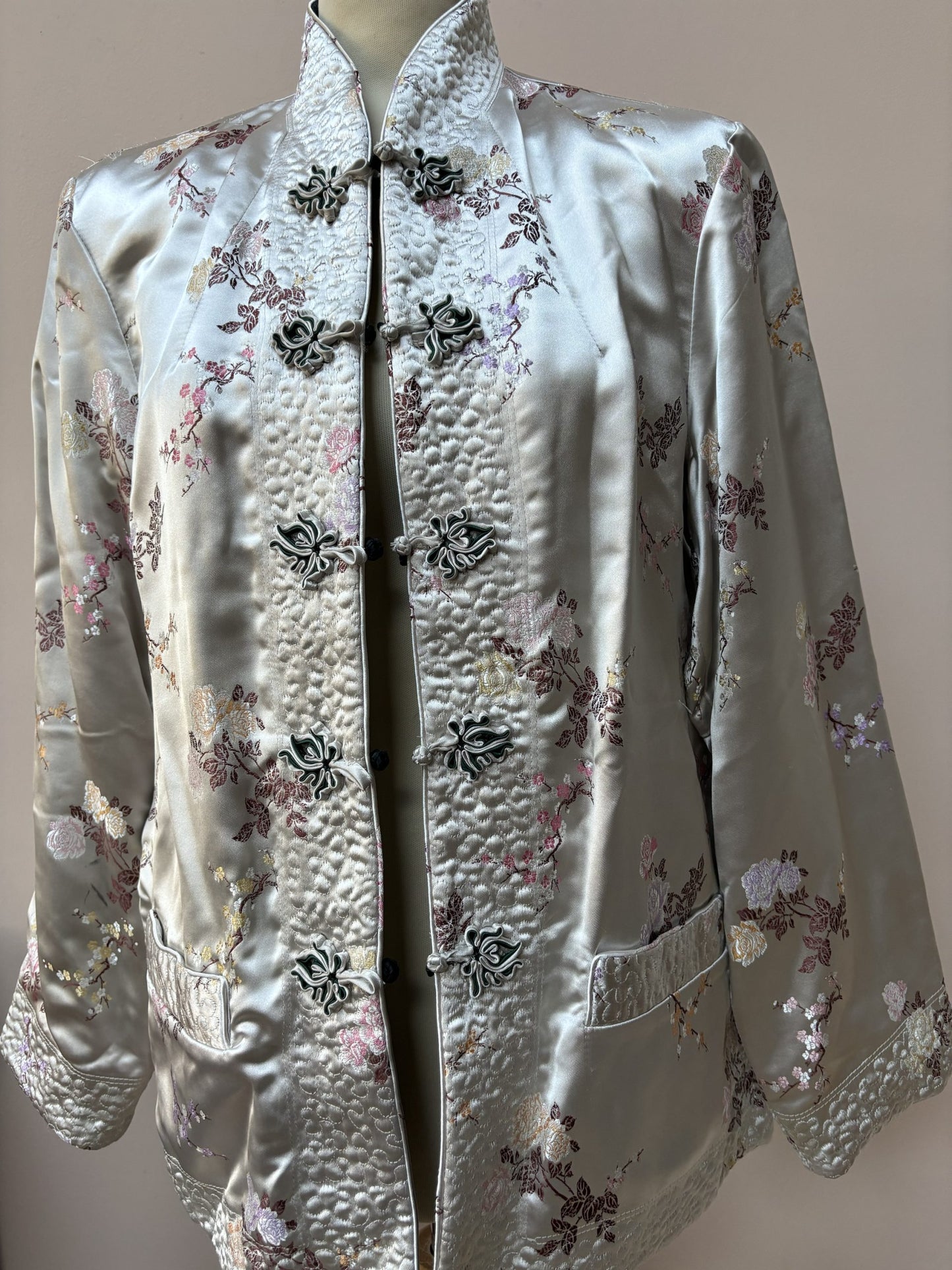 Vintage silver reversible jacket size Small/Medium