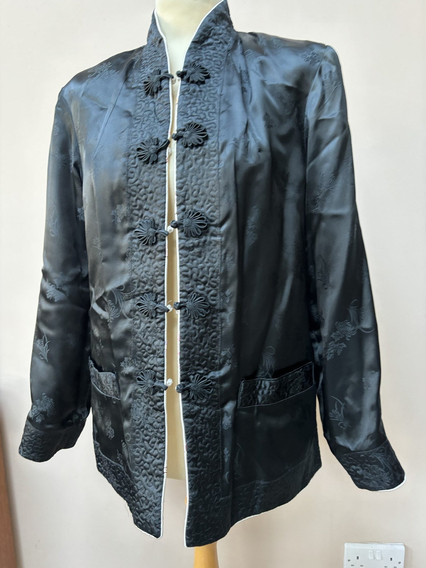 Vintage silver reversible jacket size Small/Medium