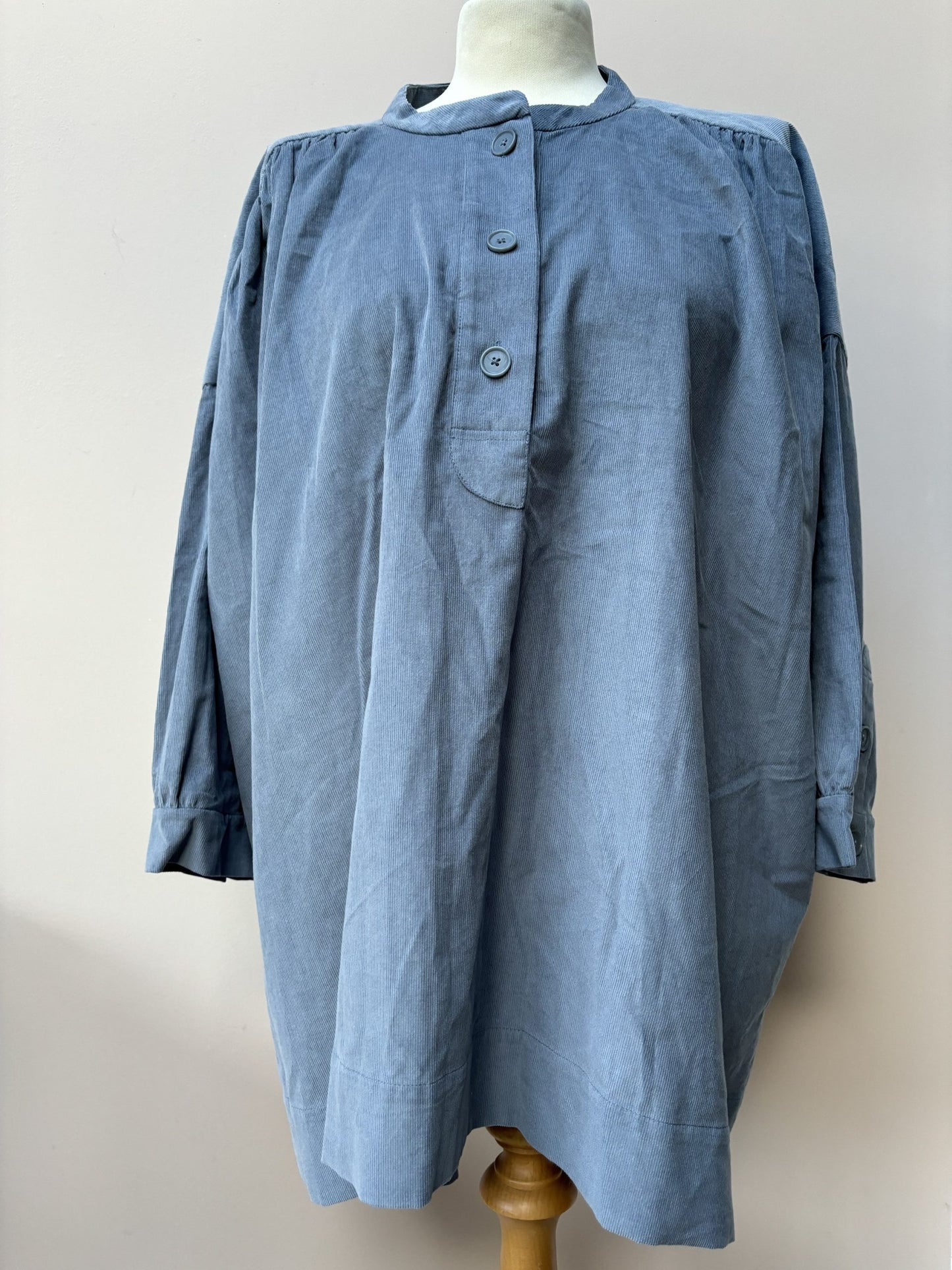 Grey corduroy top size 14