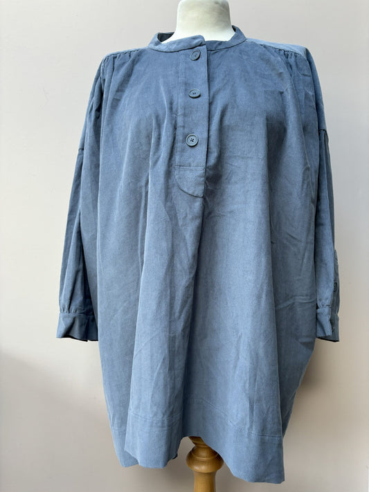 Grey corduroy top size 14