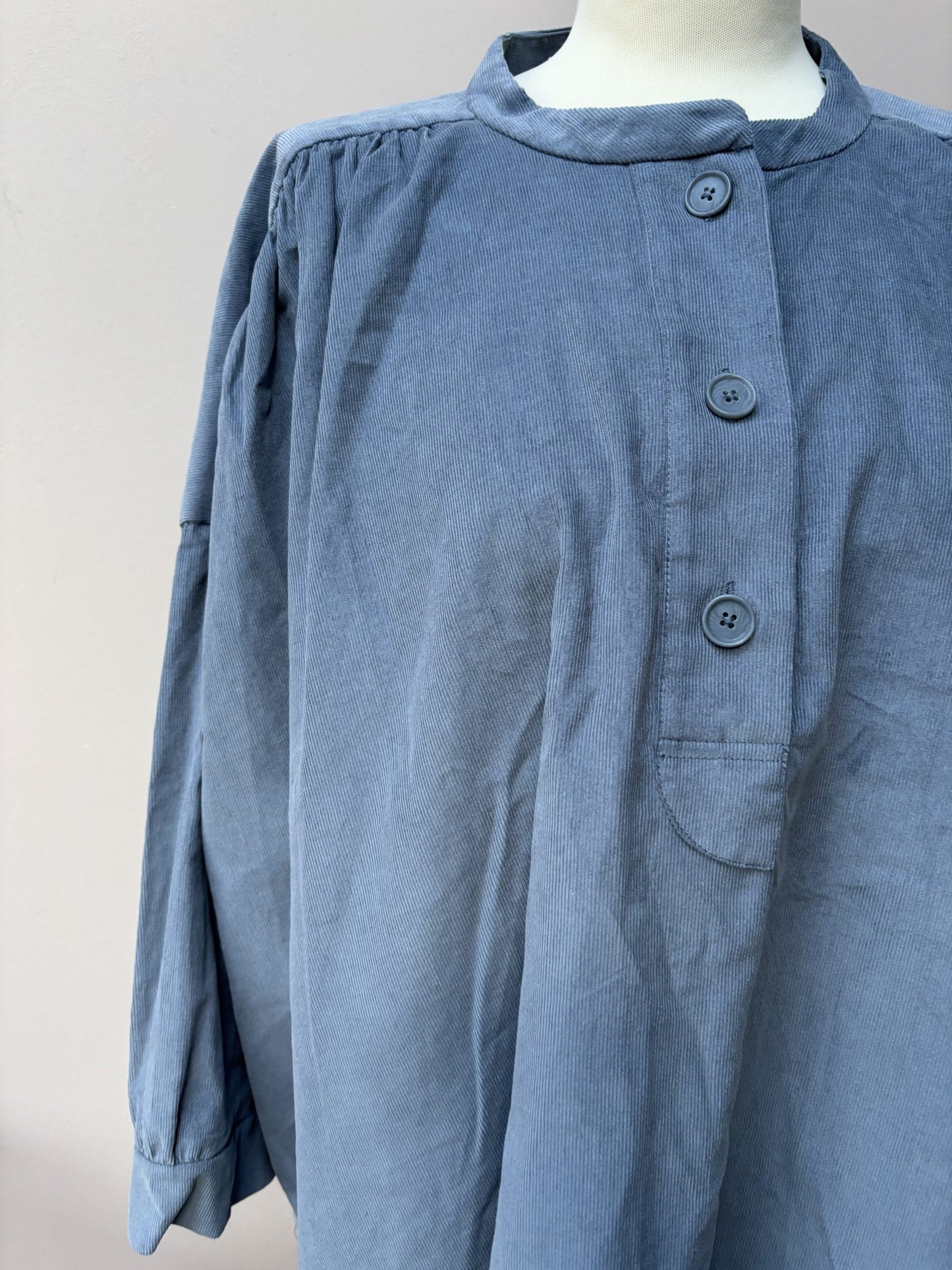 Grey corduroy top size 14