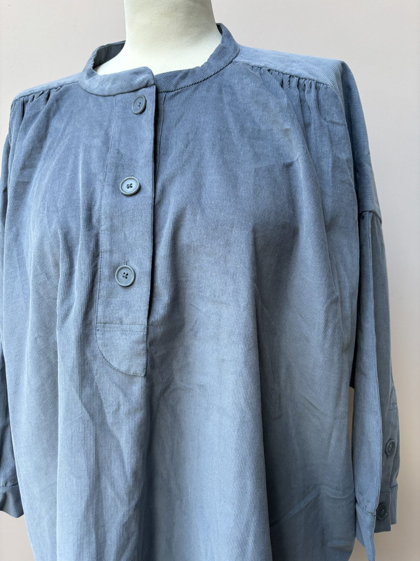 Grey corduroy top size 14
