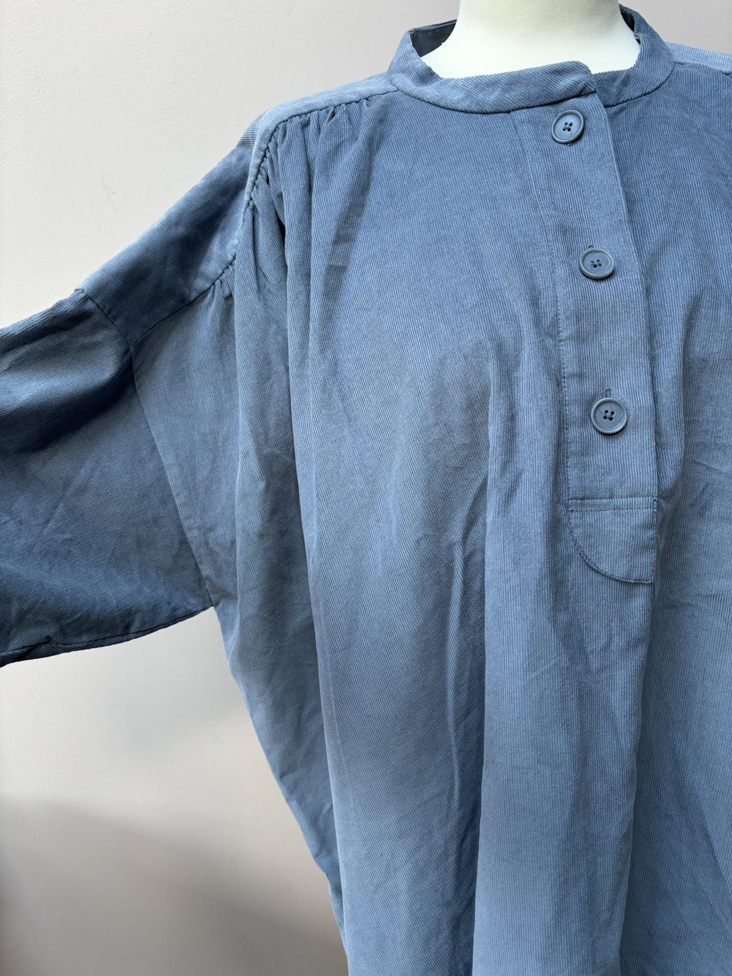 Grey corduroy top size 14