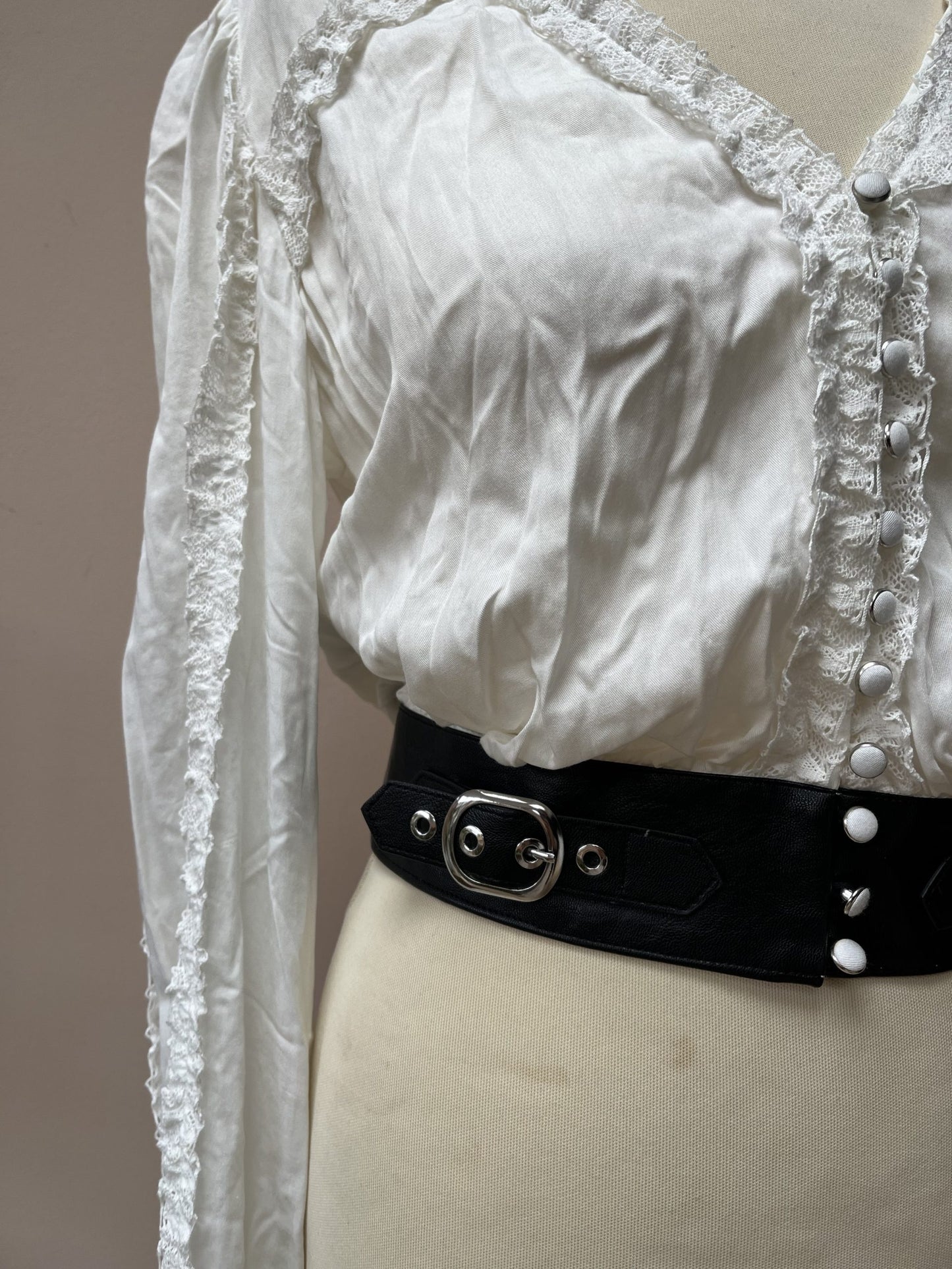 The Kooples lace white shirt size Small