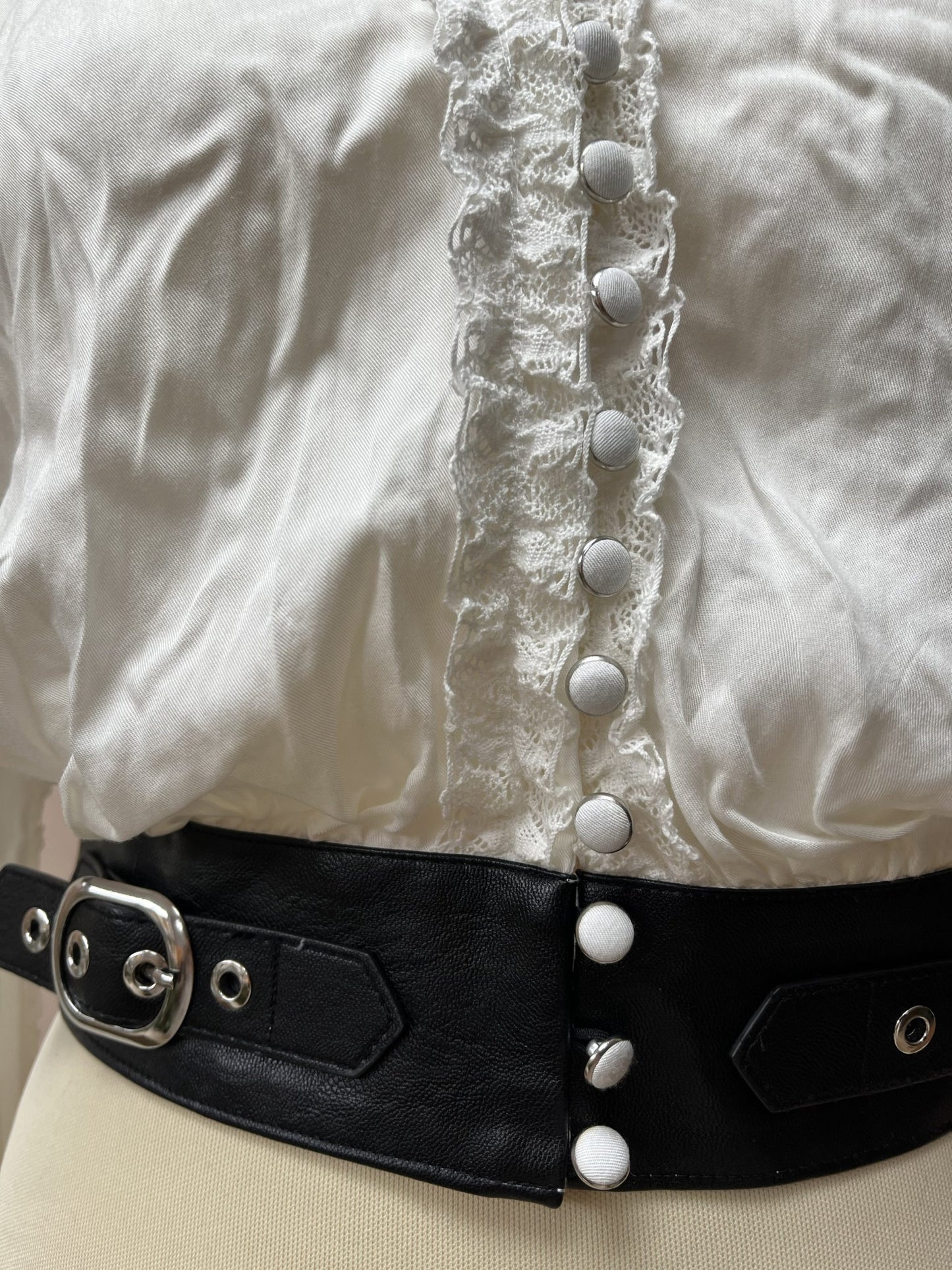 The Kooples lace white shirt size Small