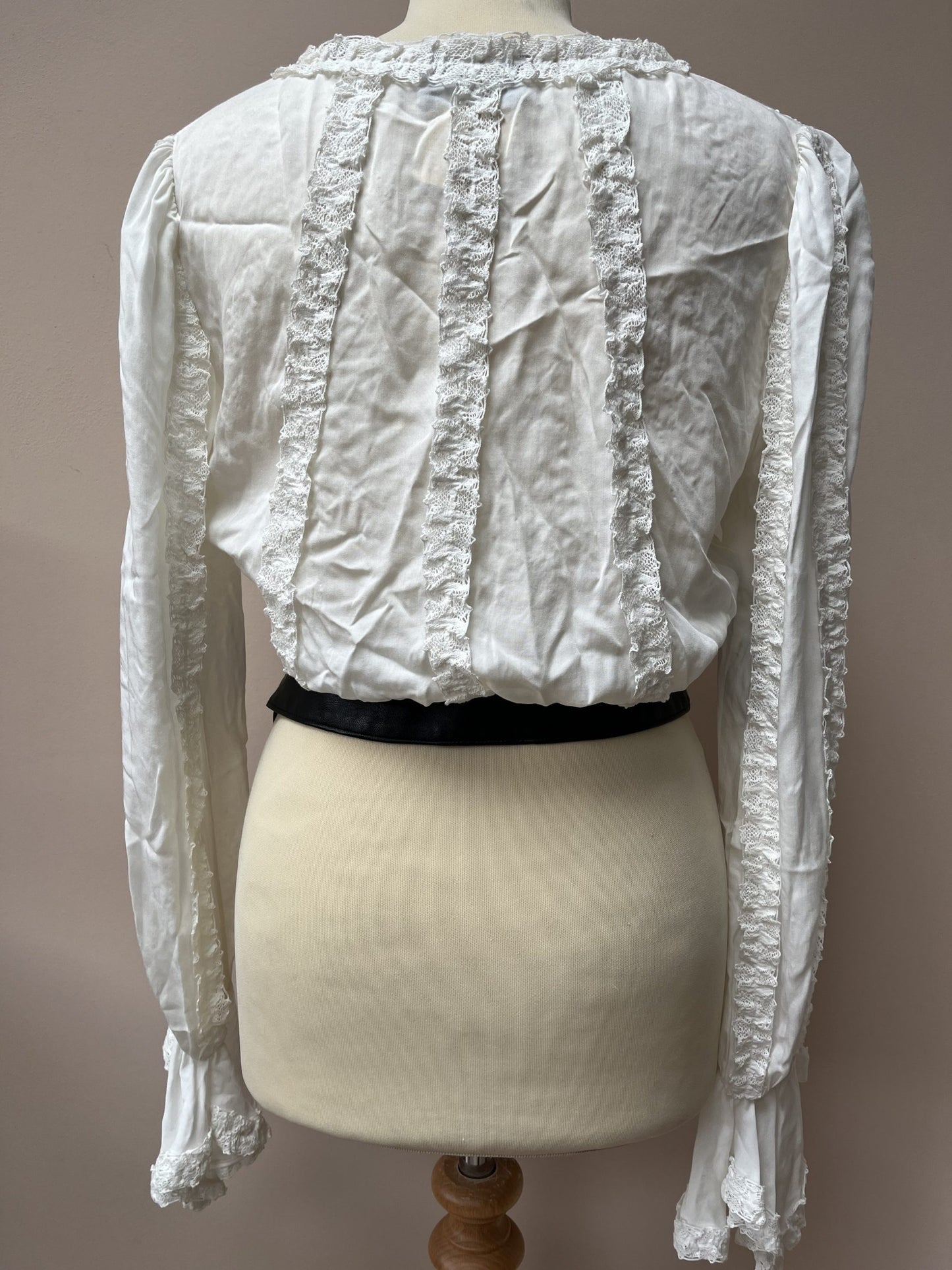 The Kooples lace white shirt size Small