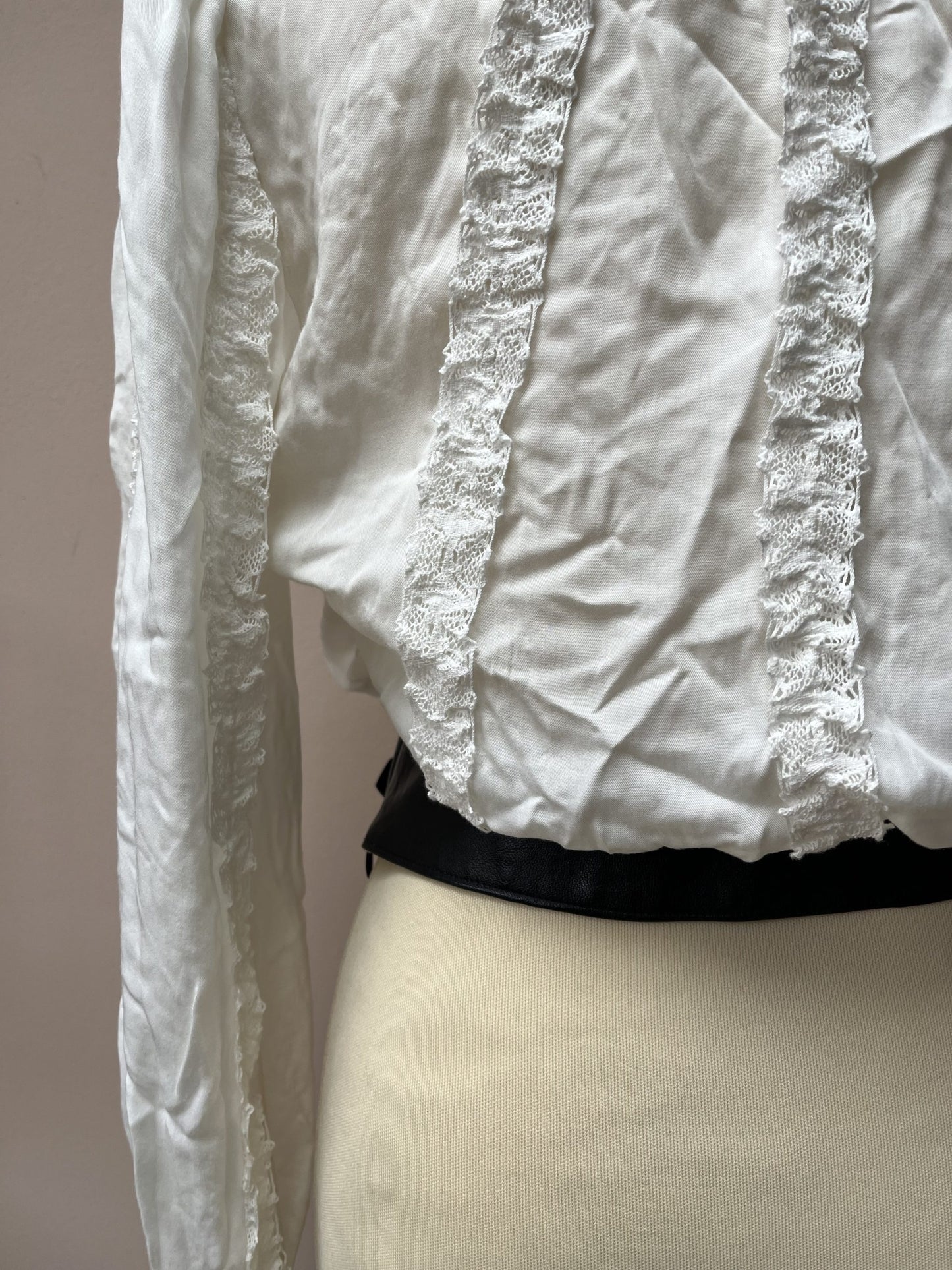 The Kooples lace white shirt size Small