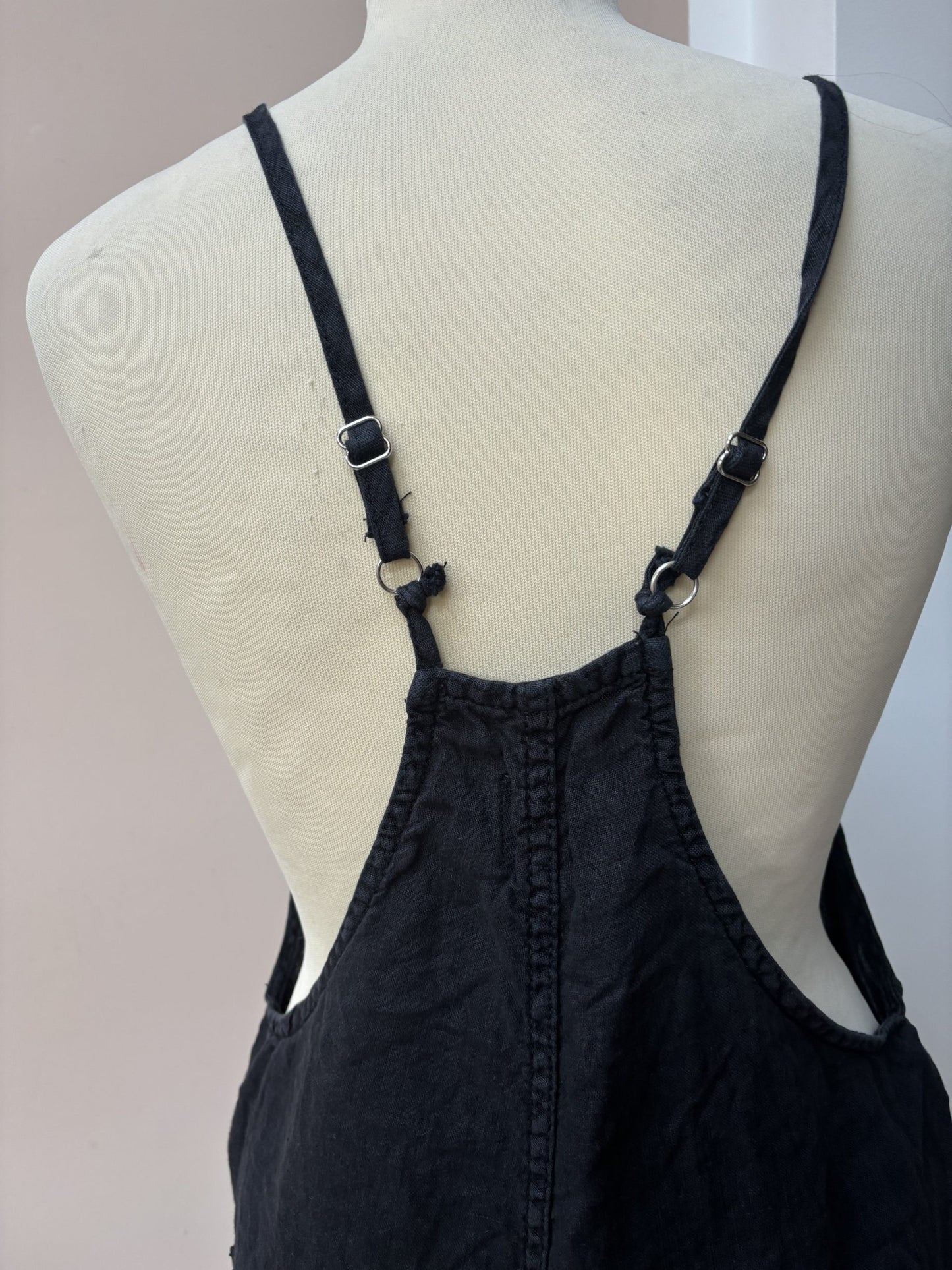 Black linen jumpsuit size S