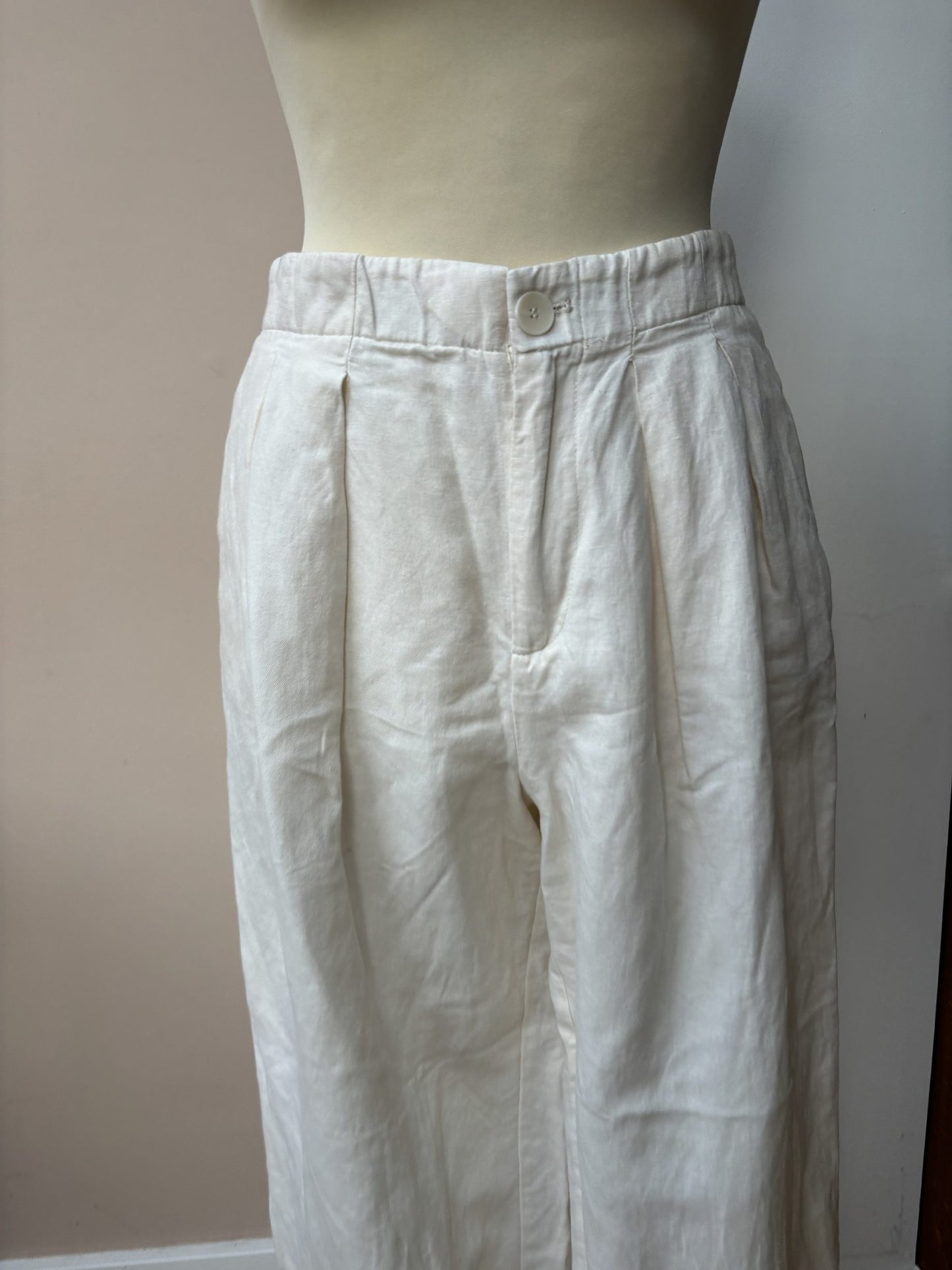 Cotton linen mix trousers size 8/10