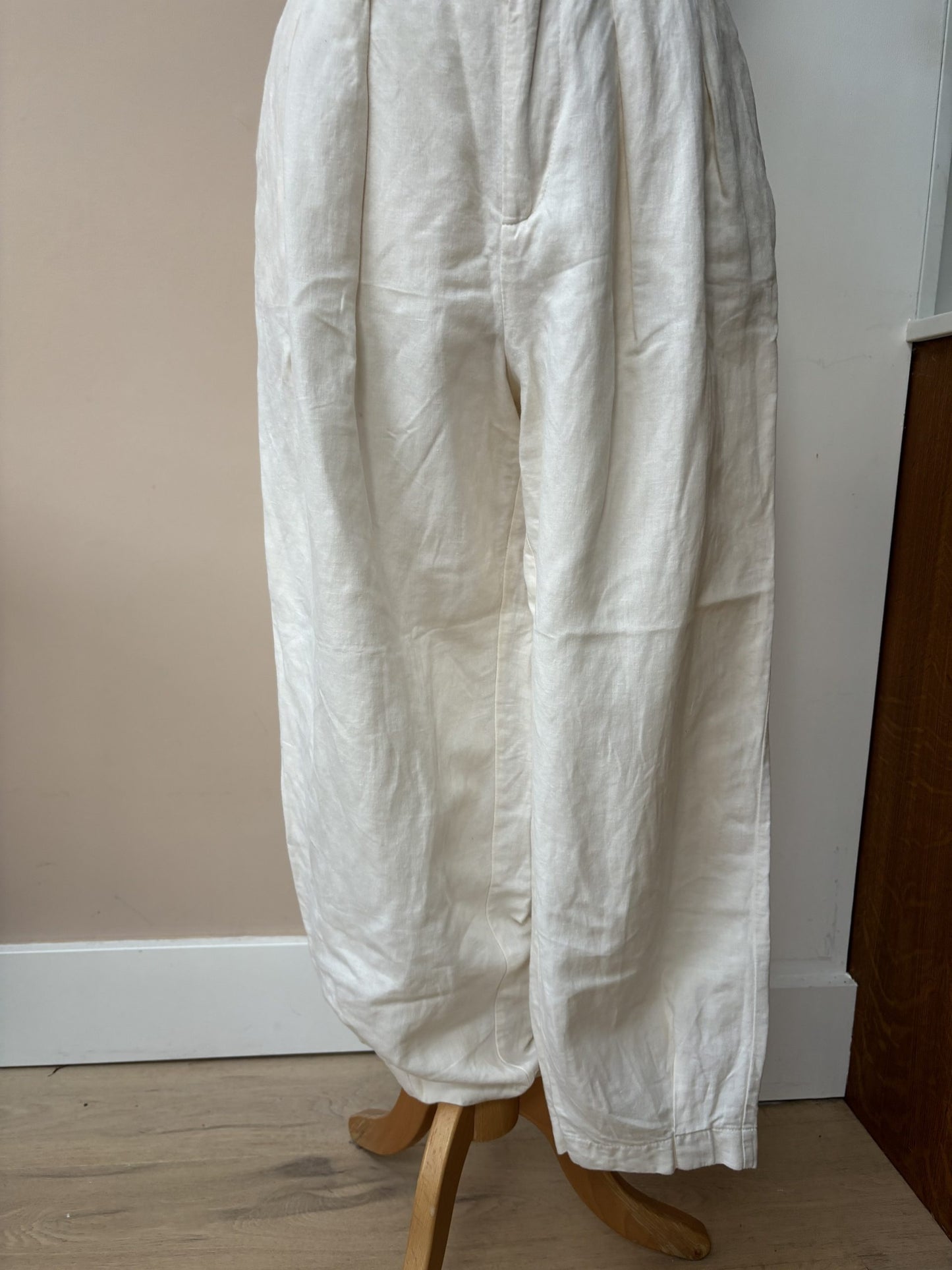 Cotton linen mix trousers size 8/10