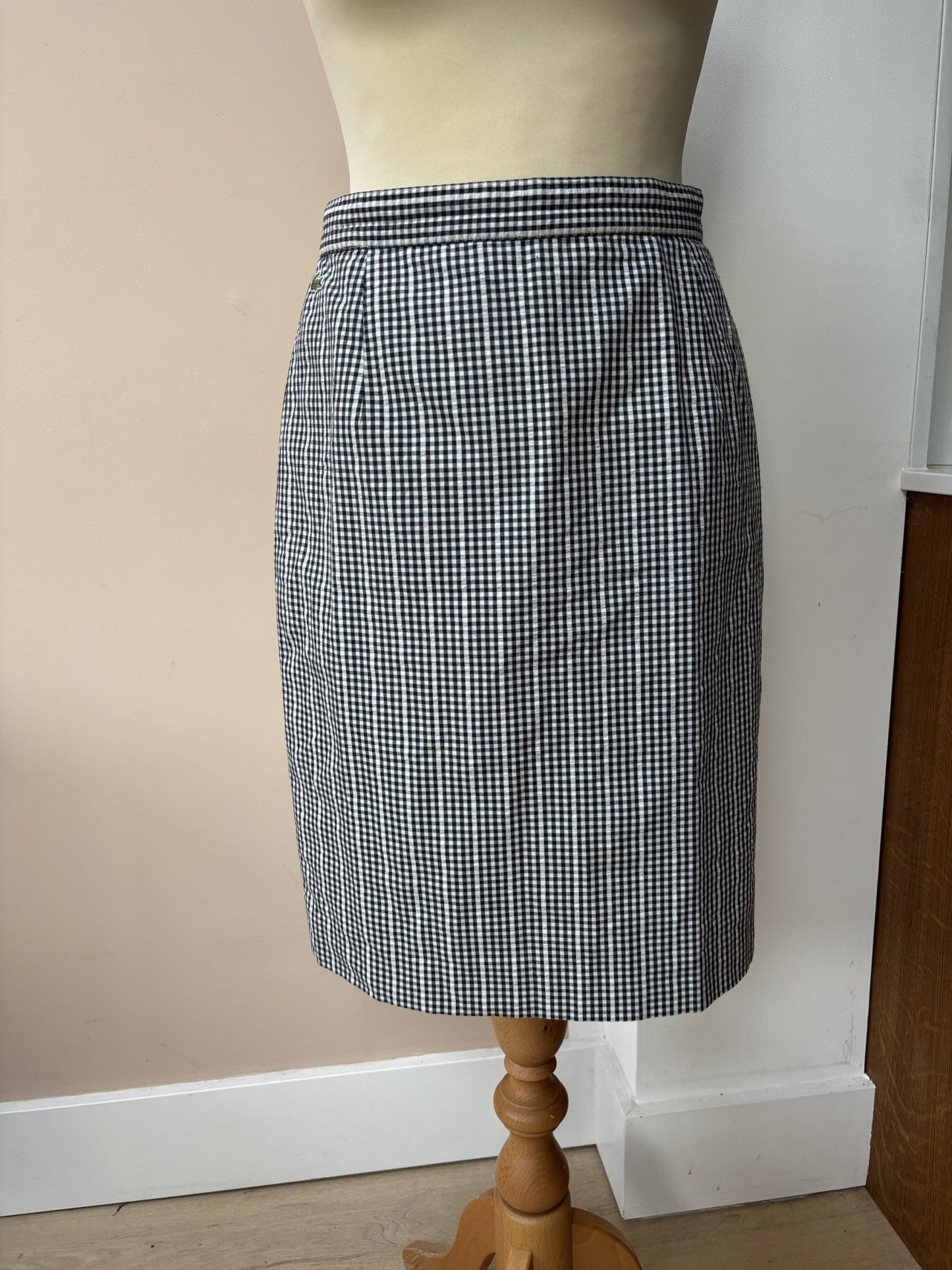 Vintage Lacoste gingham skirt size 10