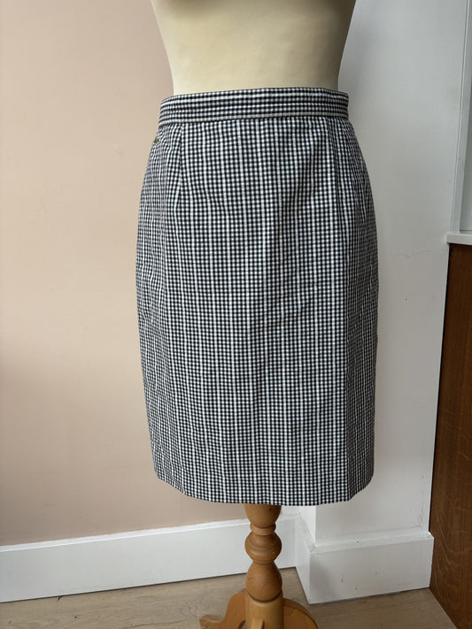 Vintage Lacoste gingham skirt size 10