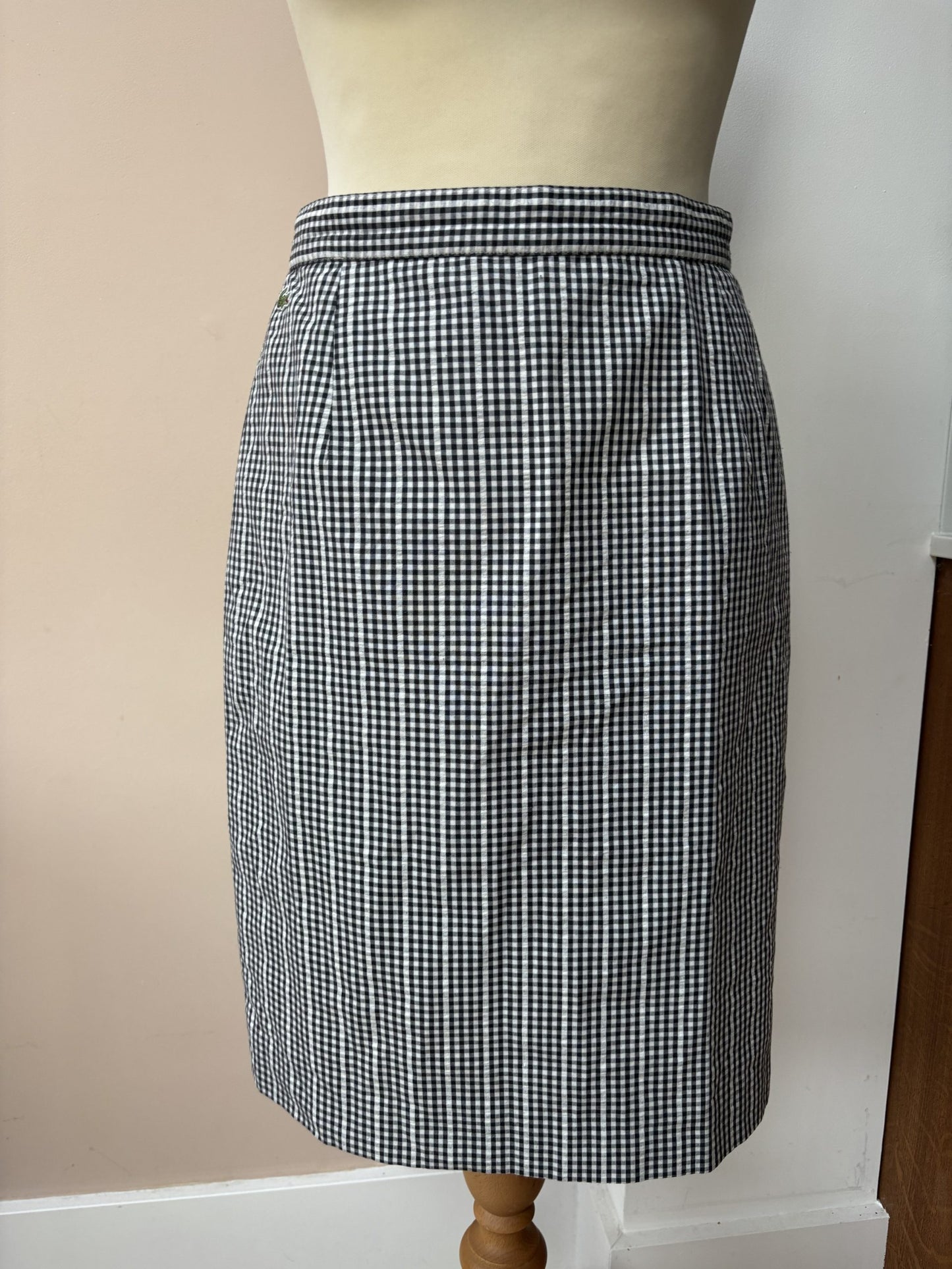 Vintage Lacoste gingham skirt size 10