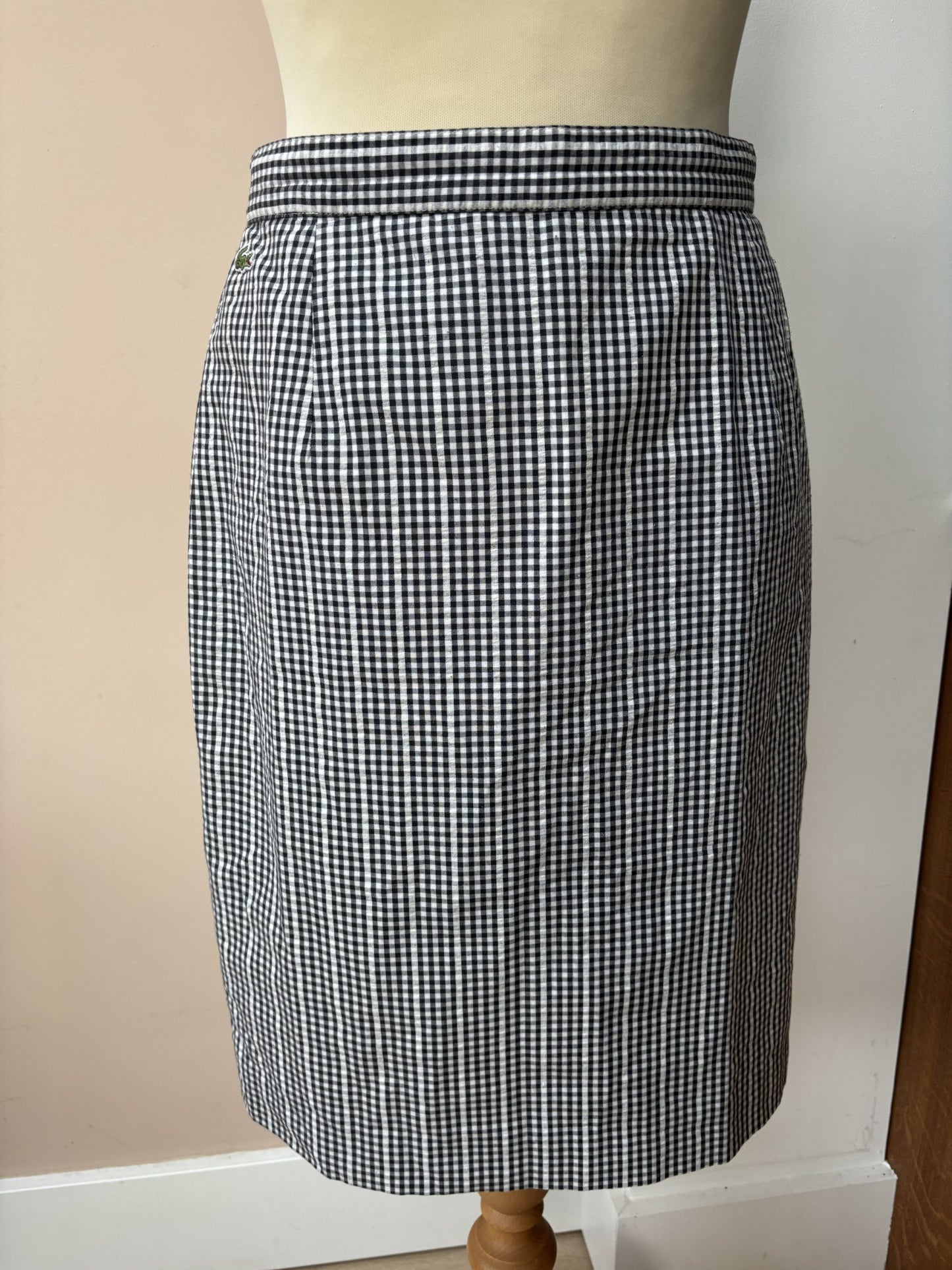Vintage Lacoste gingham skirt size 10