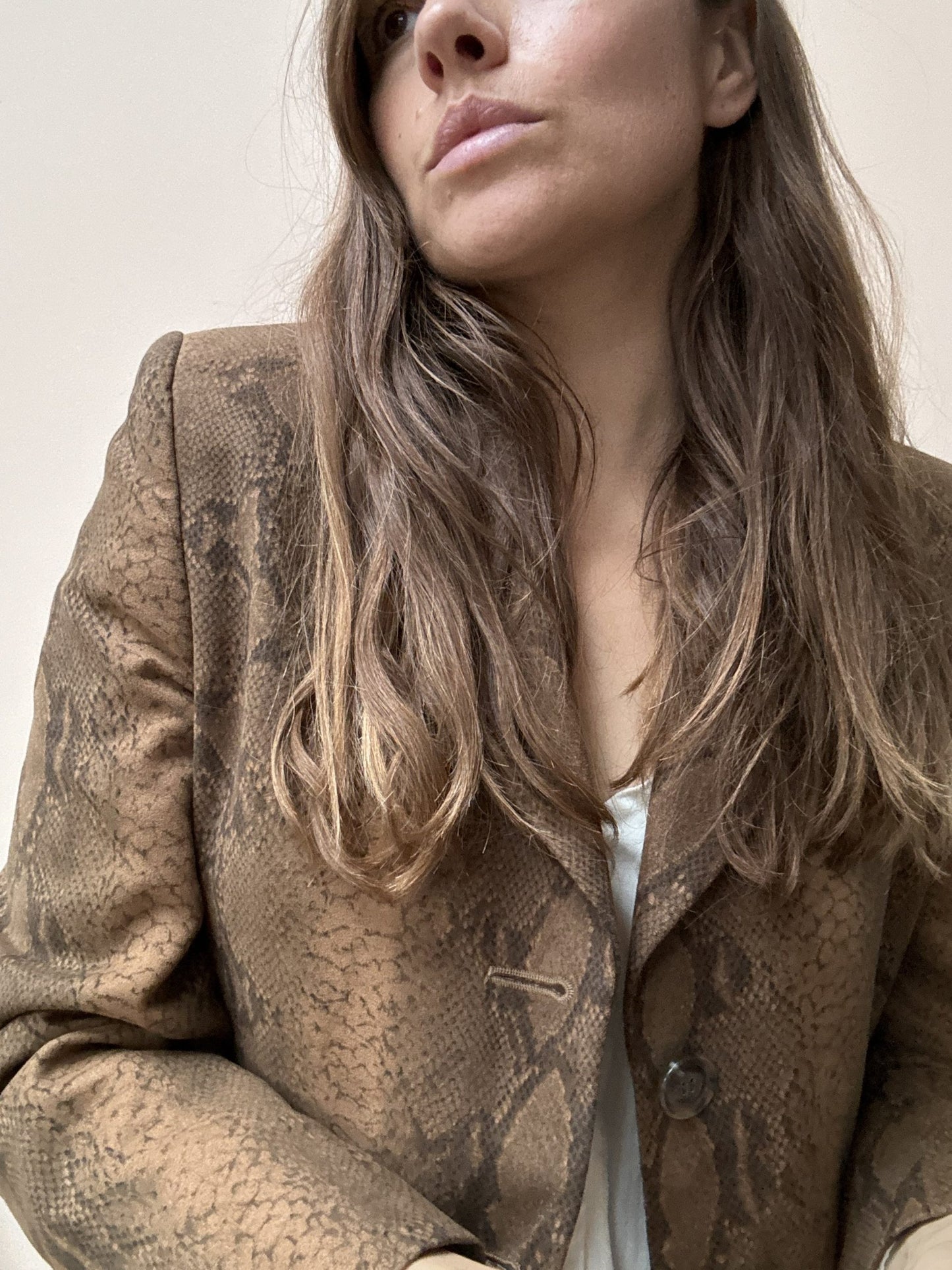Vintage snakeskin print blazer size 8/10