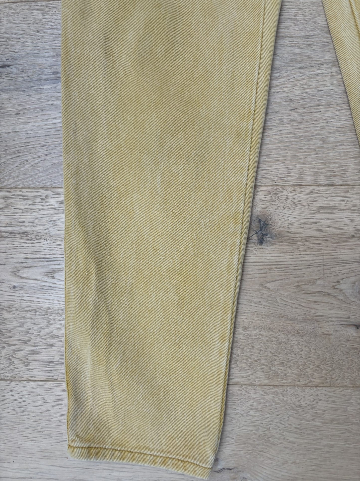 Moschino dusky yellow jeans size 8