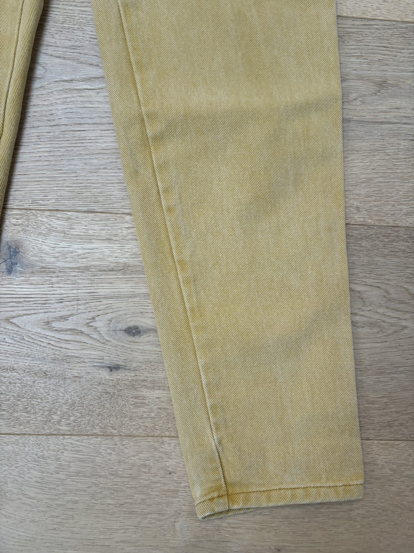 Moschino dusky yellow jeans size 8