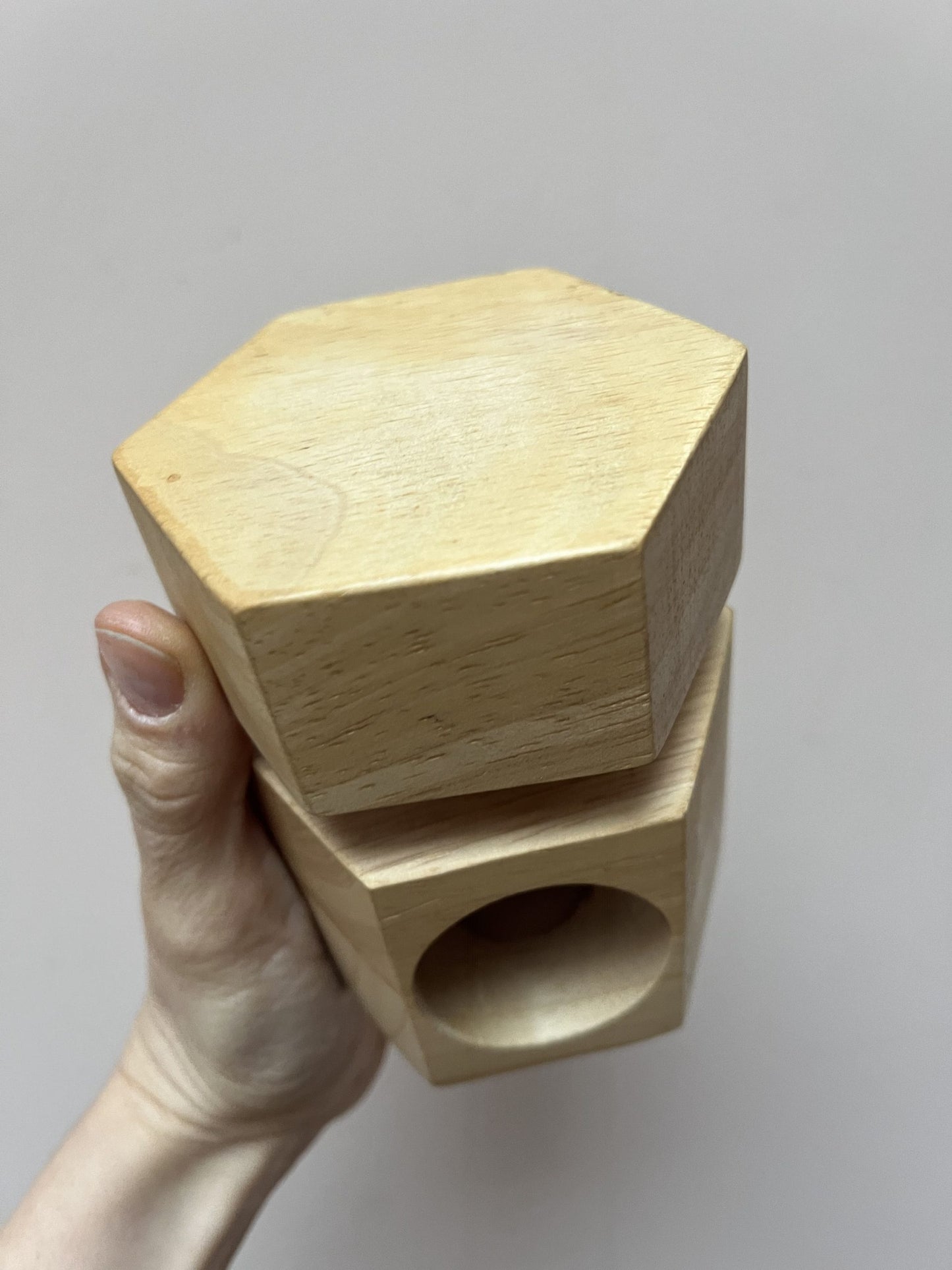 Wooden twist nut cracker