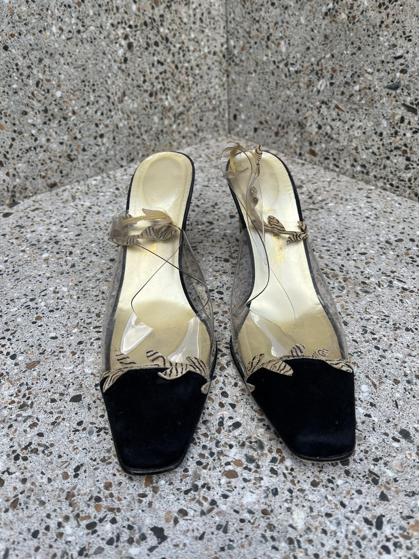 Vintage suede heels size 5