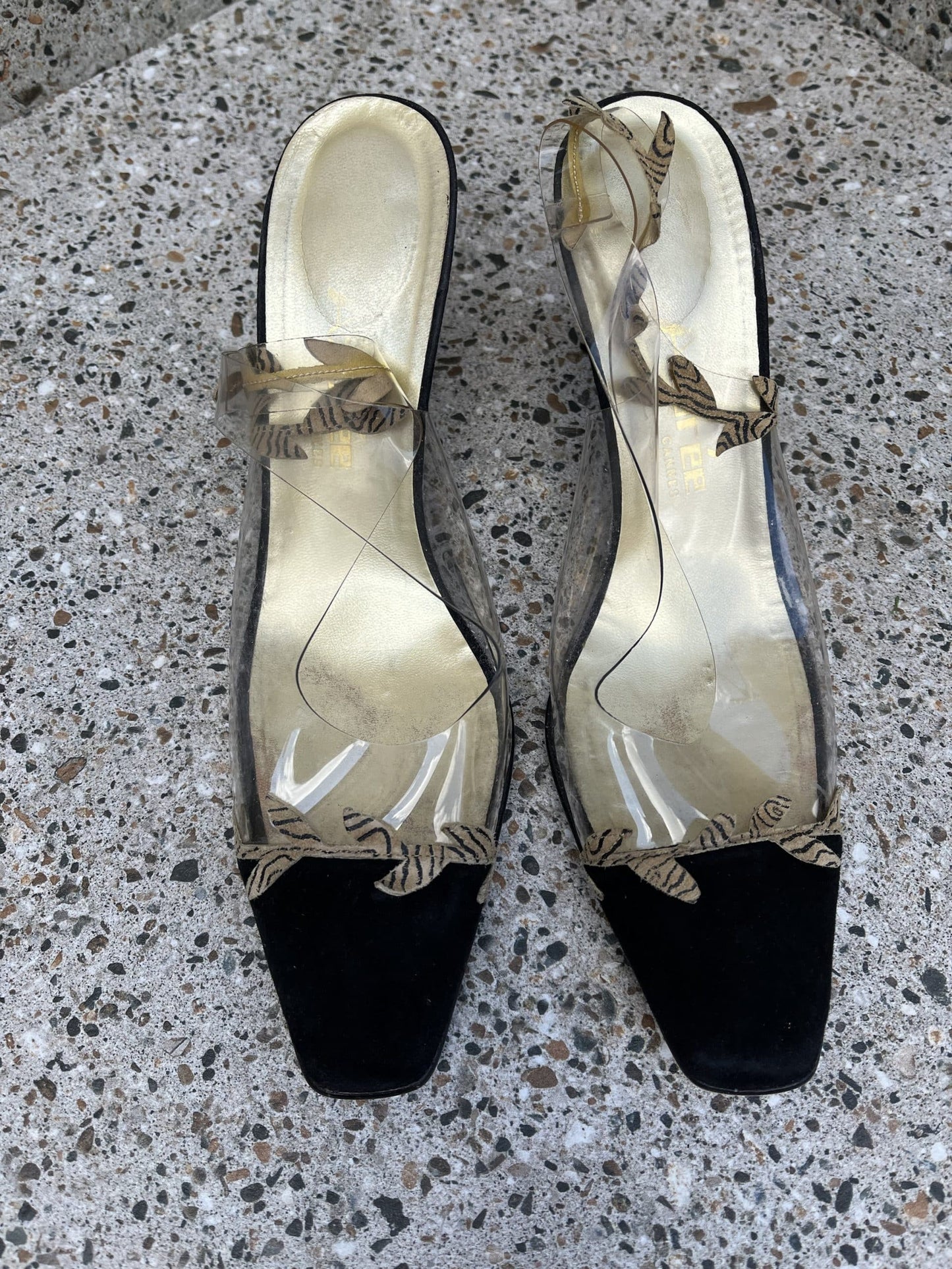 Vintage suede heels size 5