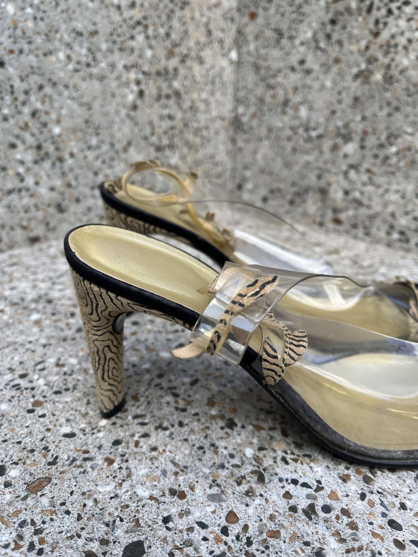 Vintage suede heels size 5